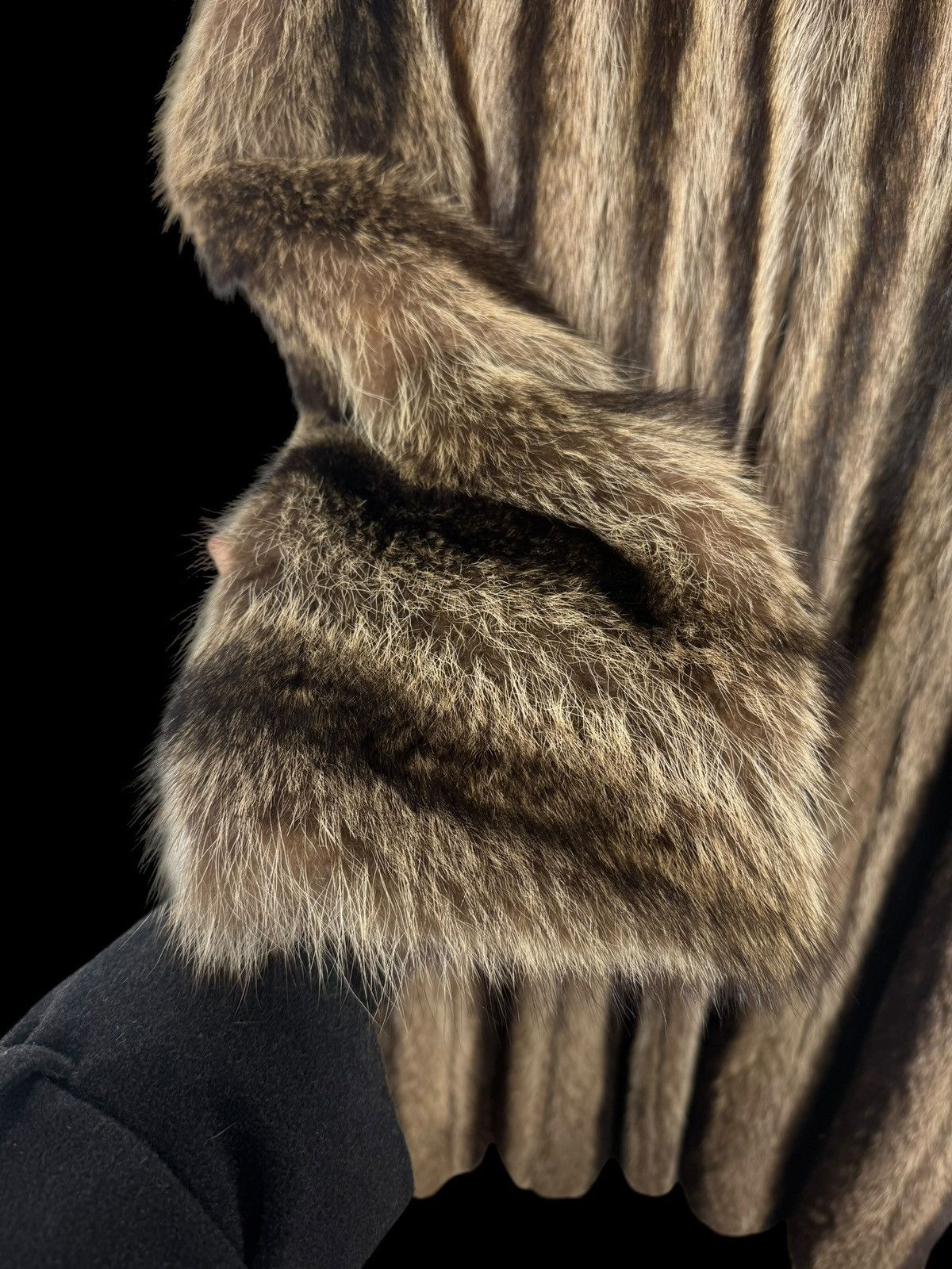 Other Vintage Raccoon Fur Long Coat Size M / US 6-8 / IT 42-44 - 4 Thumbnail