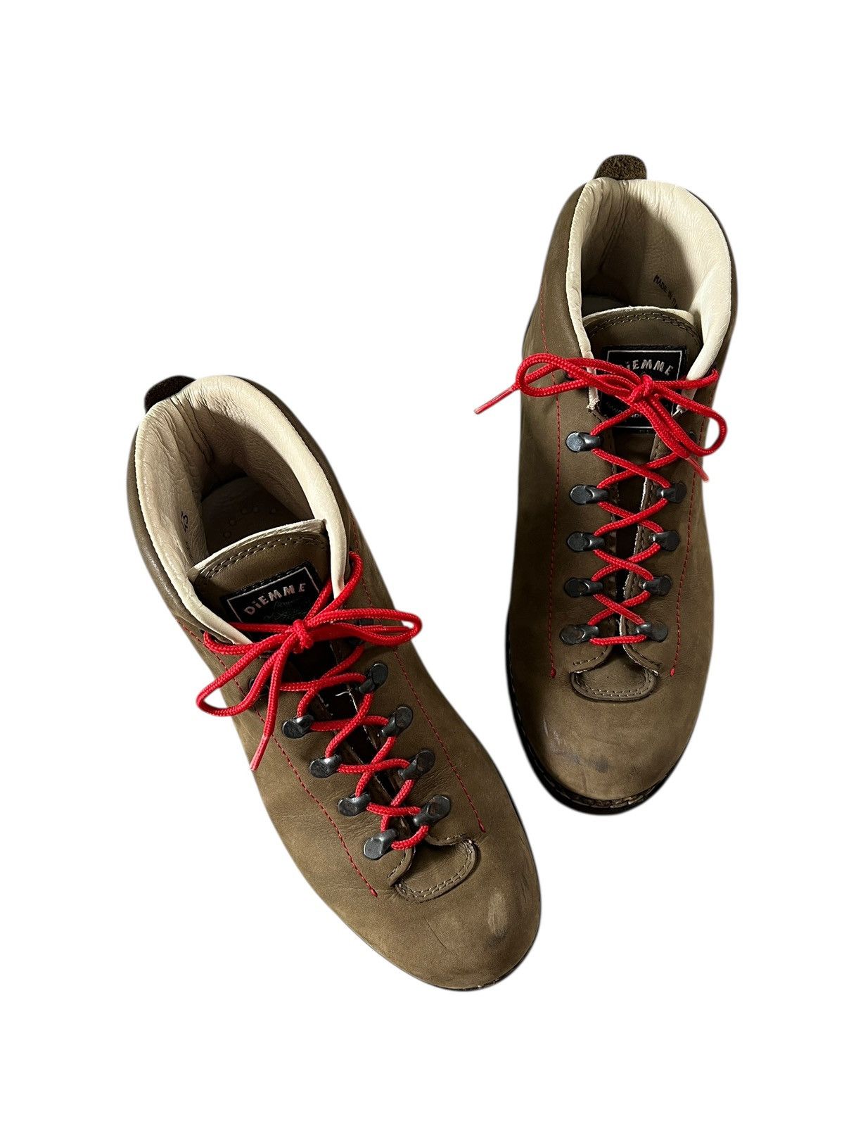 Diemme Vintage Diemme Olive Hand Made Mountain Boots Size US 10 / EU 43 - 7 Thumbnail