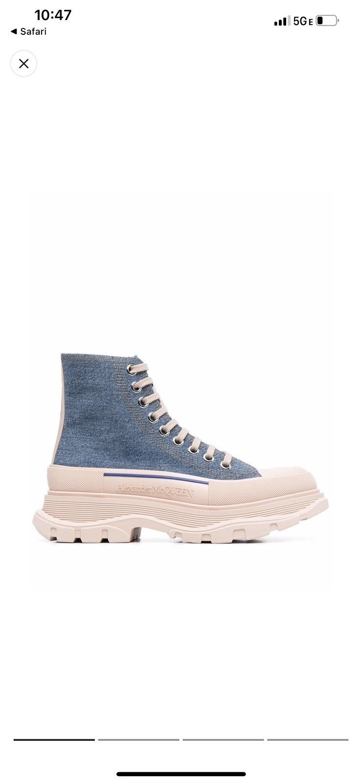 Alexander McQueen Alexander McQueen Denim Sneaker Boot Size US 6 / IT 36 - 4 Thumbnail