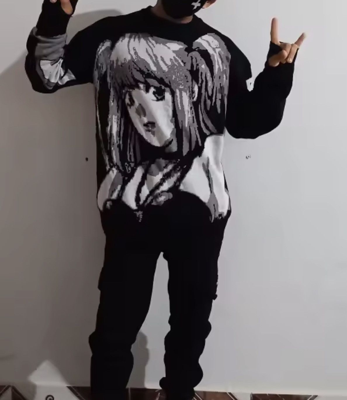 Japanese Brand Anime Graphic Knit Sweater Size US XL / EU 56 / 4 - 8 Thumbnail