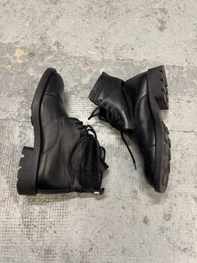 Versace Versace Black Leather High Boots Size US 9 / EU 42 - 6 Thumbnail