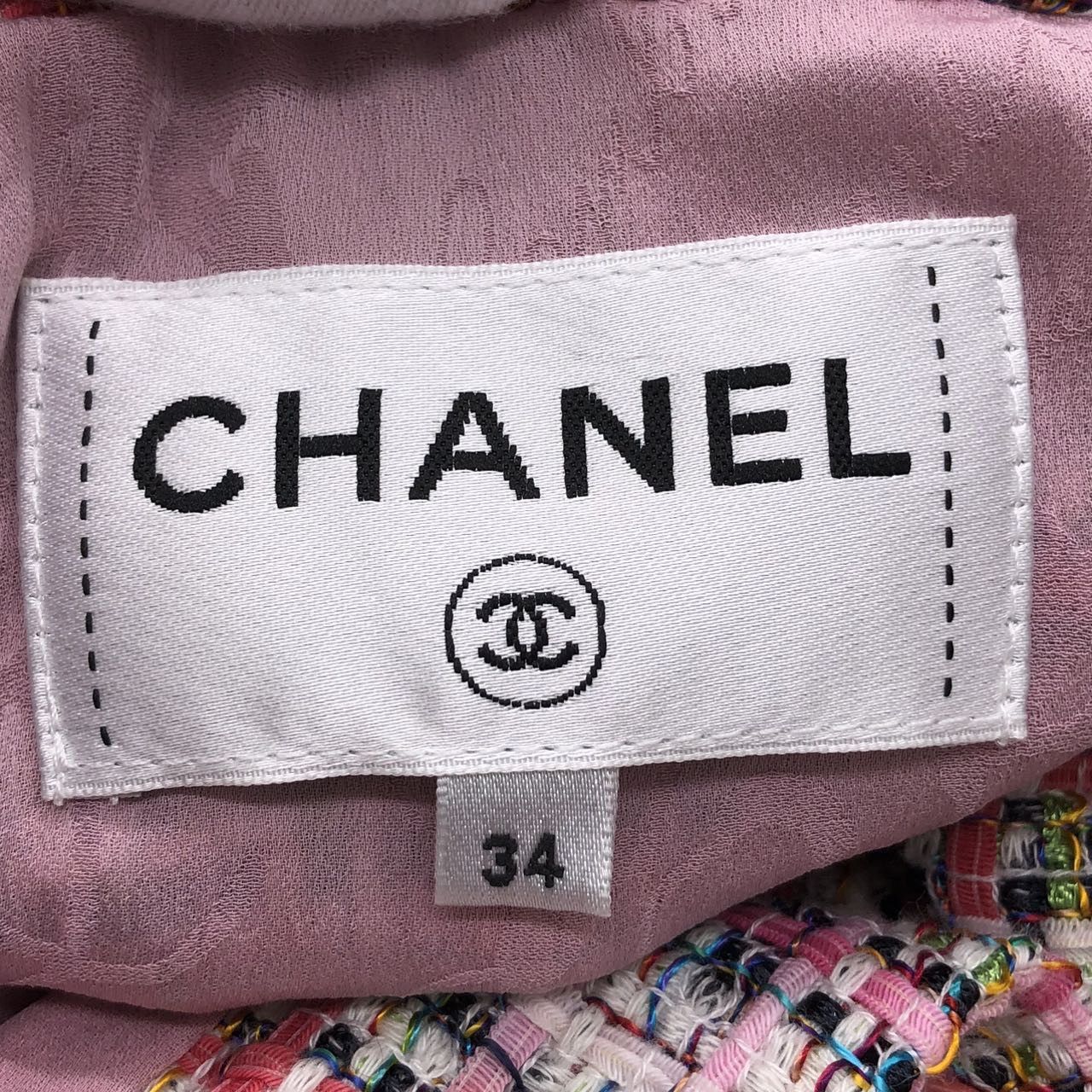 Chanel Chanel Tweed Short Sleeve Jumpsuit Women Multi-color K26WX Size 26" / US 2 / IT 38 - 5 Thumbnail