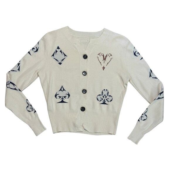 Other RVEAN STUDIO Spade Diamond Heart Club Cardigan Small Size S / US 4 / IT 40 - 1 Thumbnail