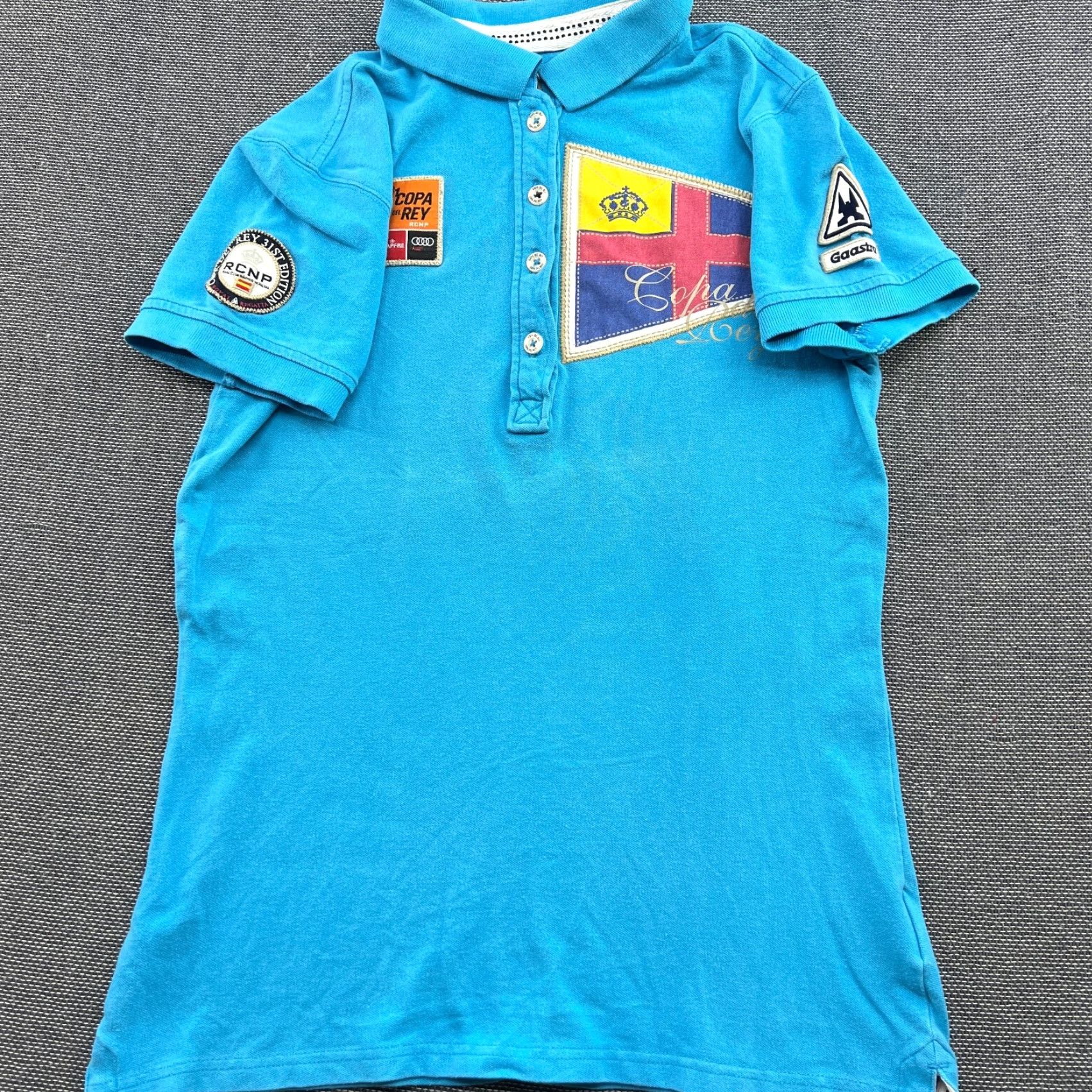 Vintage Gaastra Polo Shirt Mens Small Blue Regatta Sailing Yachting Copa Del Rey 31th Capo Del Rey? Size US S / EU 44-46 / 1 - 4 Thumbnail