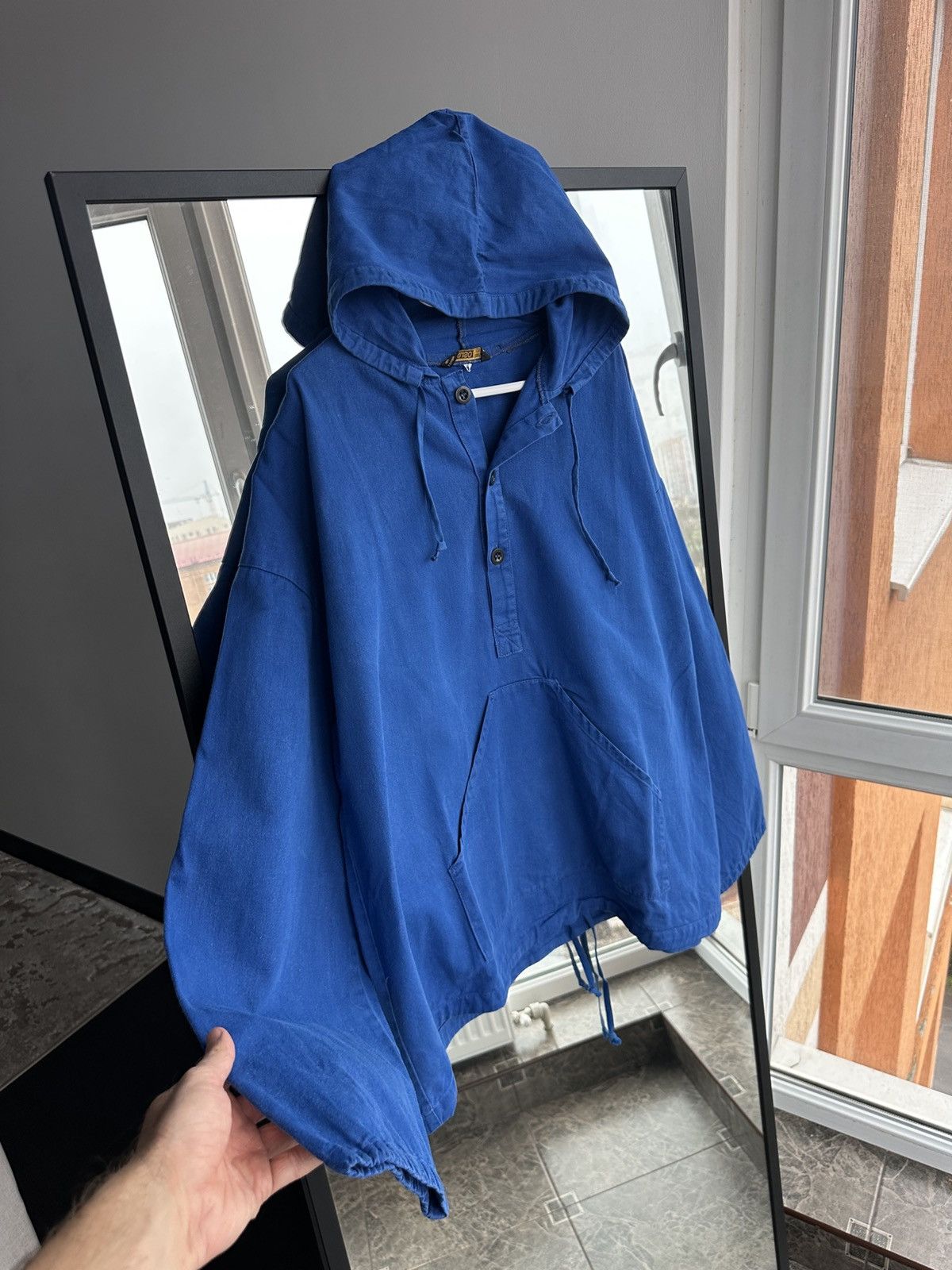 Japan Blue Kuso Japan Blue Smock Hoodie Vintage Oversized Workwear Size US XL / EU 56 / 4 - 7 Thumbnail