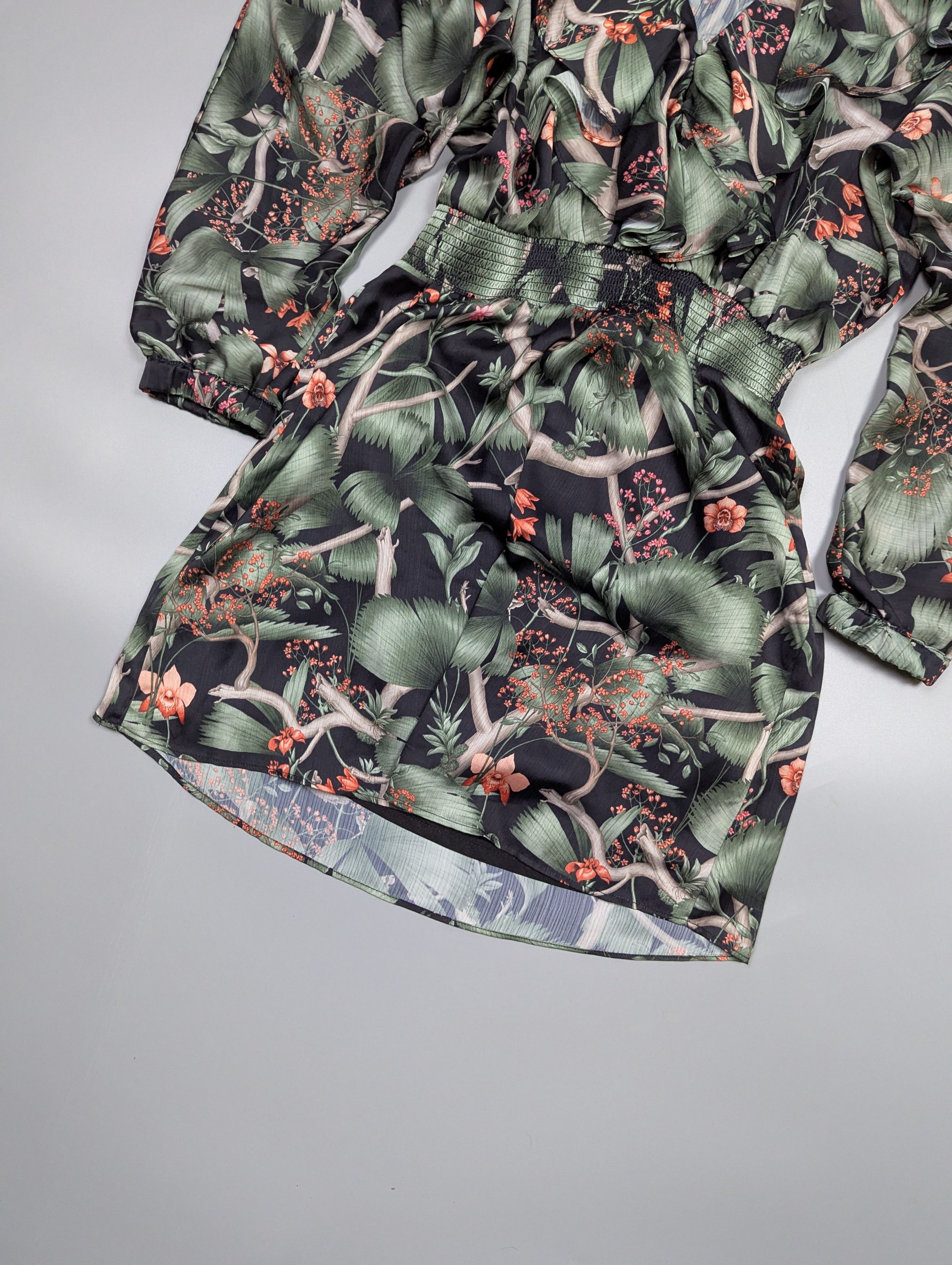 Johanna Ortiz Johanna Ortiz x H&M Floral Mini Dress Puffed Sleeves Size S / US 4 / IT 40 - 3 Thumbnail