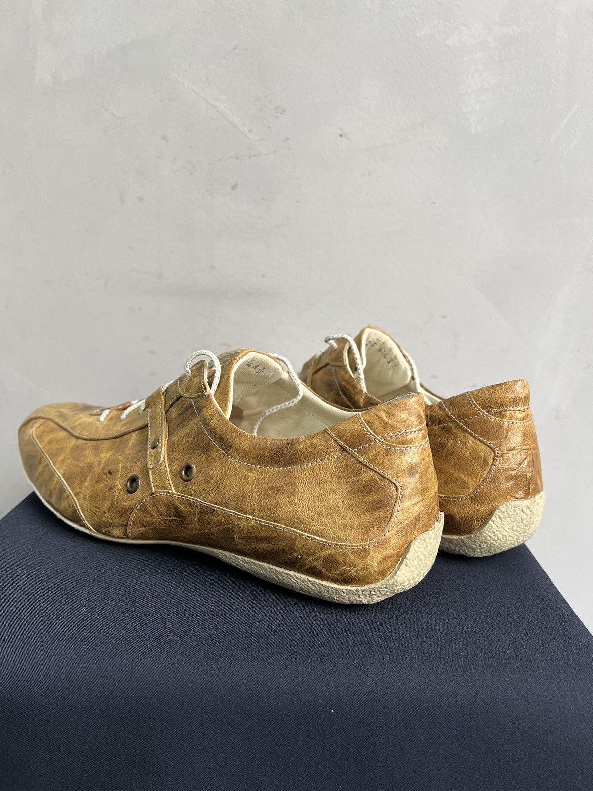 No Faith Studios Leather low avant garde y2k fashion boots Dirk bikkembergs Size US 10.5 / EU 43-44 - 4 Thumbnail