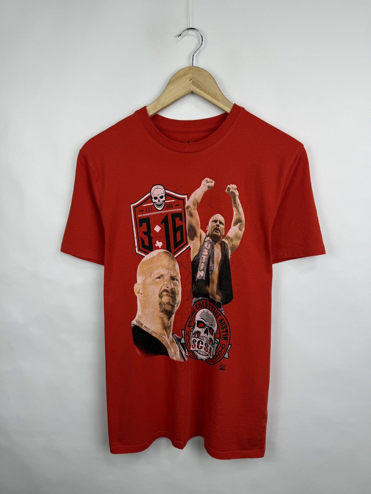 WWE 🇺🇸💀 Stone Cold Steve Austin 3:16 WWE Wrestling T-Shirt Rare Size US M / EU 48-50 / 2 - 2 Thumbnail