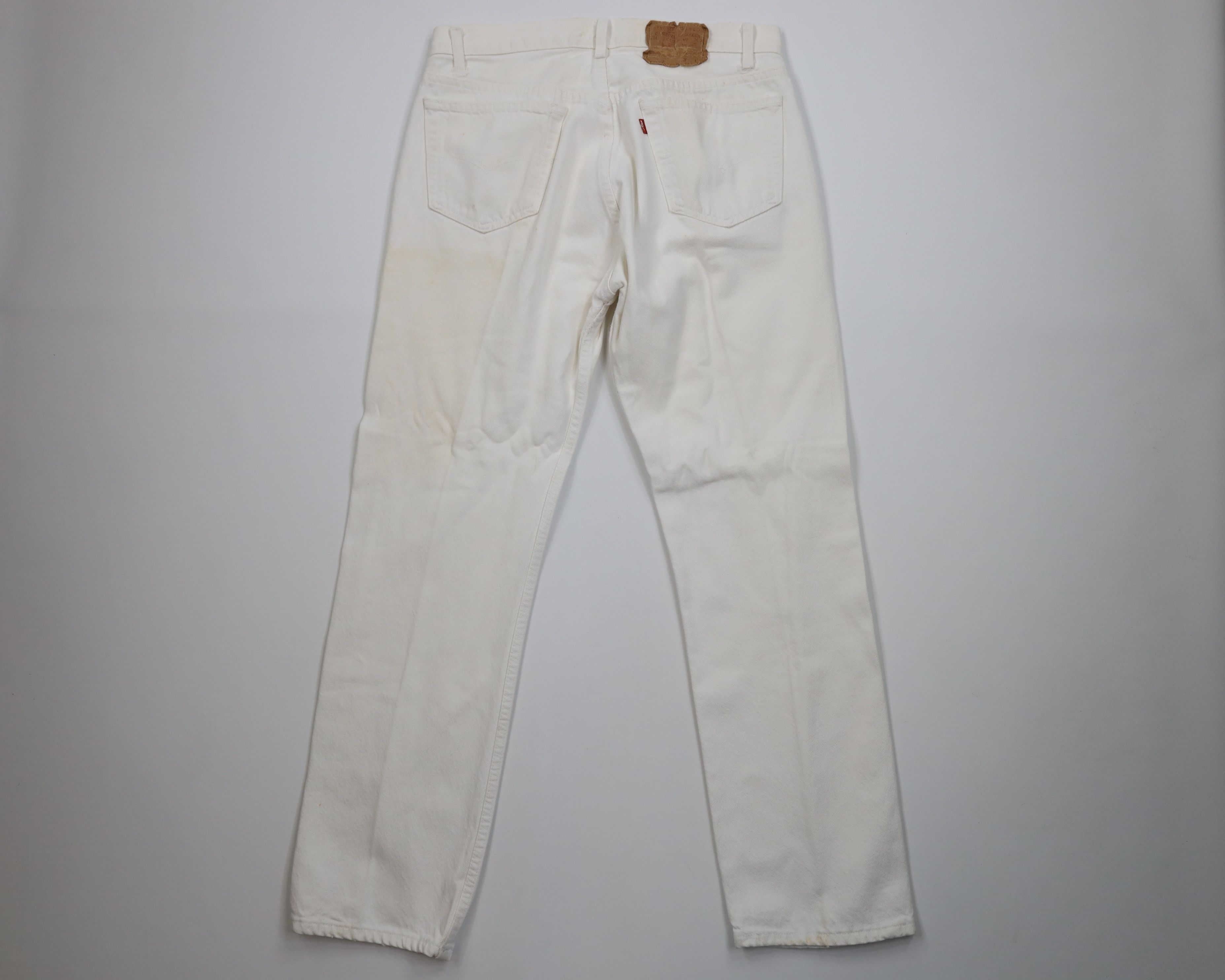 Levi's Vintage 90s Levis 501xx Fly Original Fit Jeans White USA Size US 34 / EU 50 - 12 Thumbnail