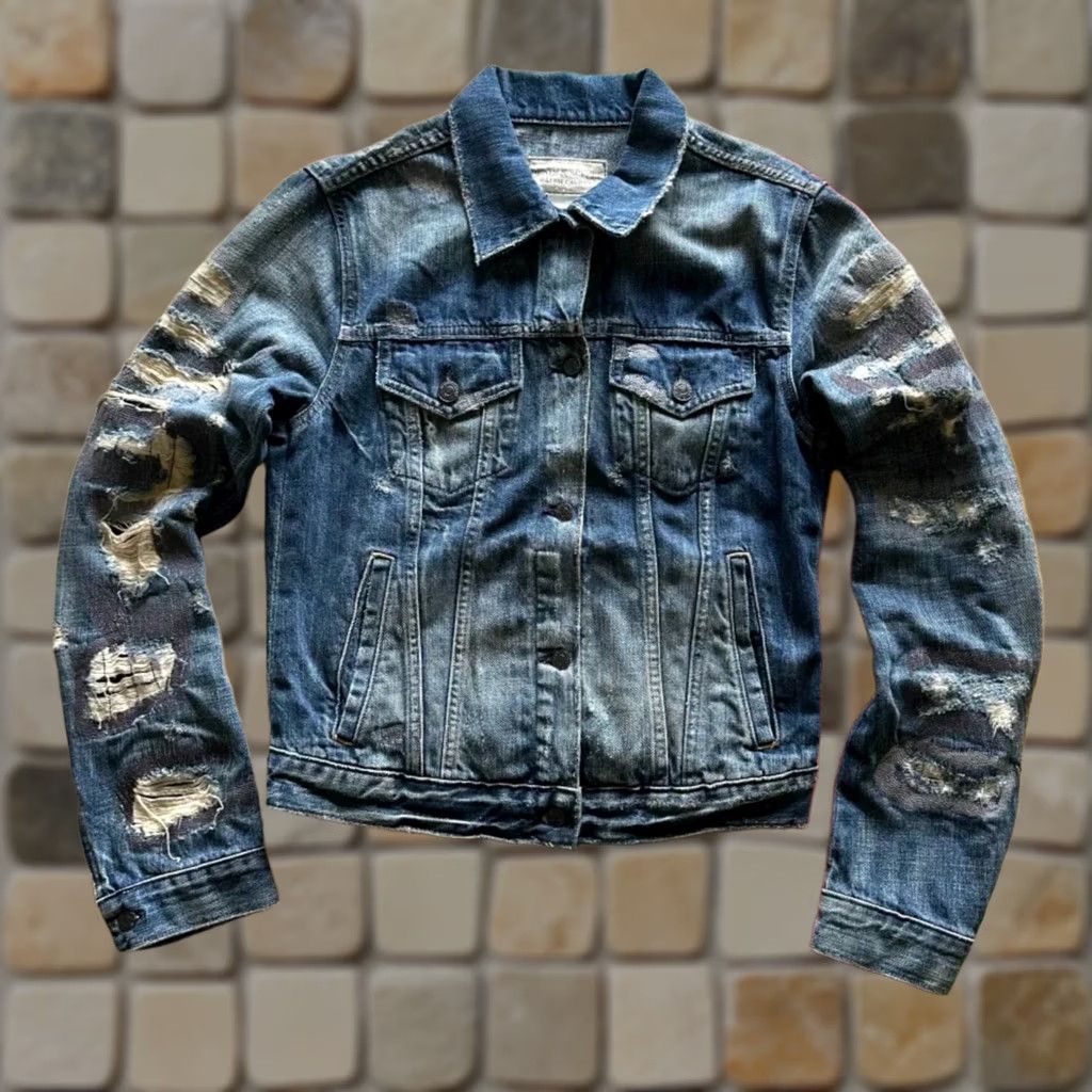 Ralph Lauren VINTAGE Denim & Supply Ralph Lauren Denim Jean Jacket S Unisex Adults Bomber Jacket Blue Cotton Reg Size Small Size US 29 - 1 Thumbnail