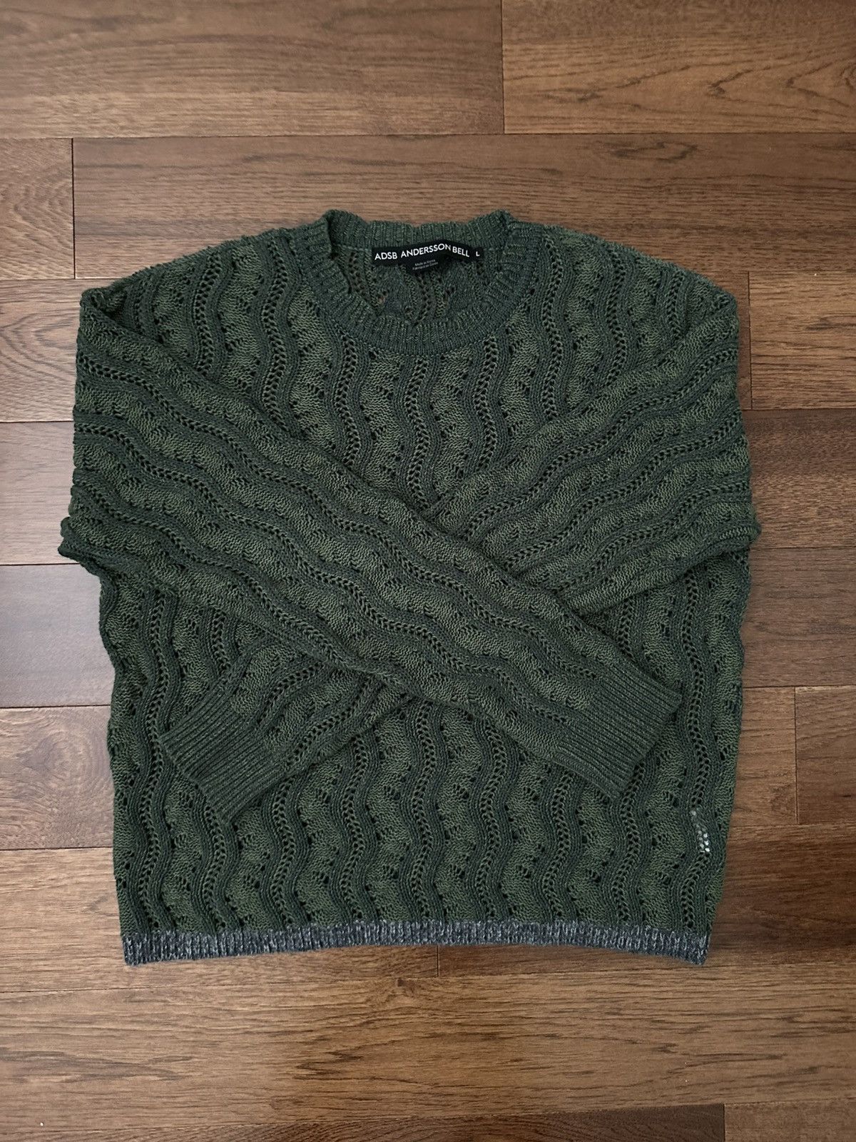 Andersson Bell Andersson Bell - Two Tone Wave Crewneck Sweater Size US L / EU 52-54 / 3 - 1 Thumbnail