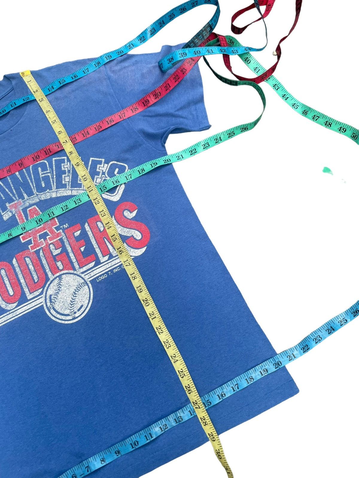 Logo 7 Vintage LA Dodgers Faded Tshirt Size US M / EU 48-50 / 2 - 13 Thumbnail