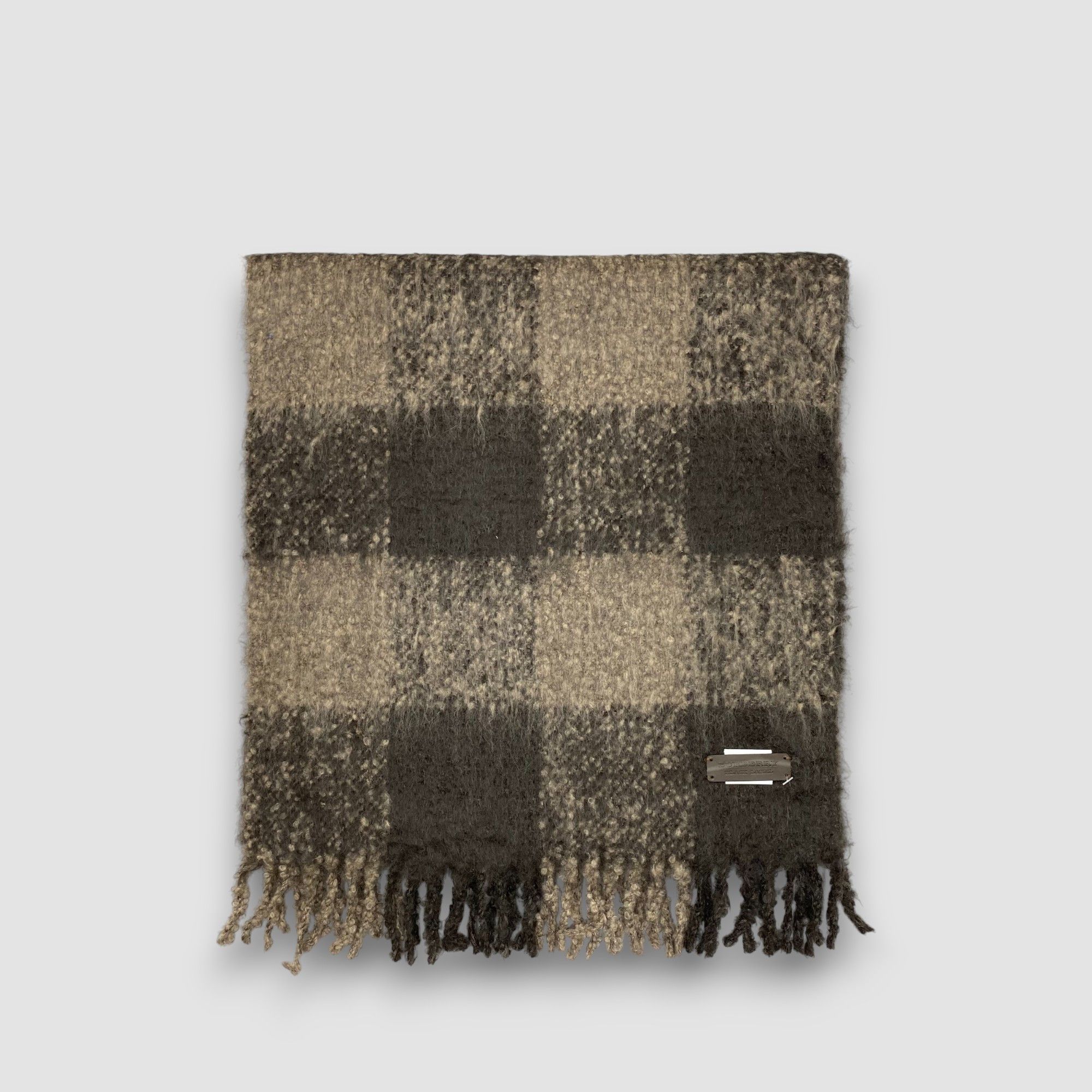 Burberry Vintage Burberrry Scarf Muffler Wool Plaid Scarves Size ONE SIZE - 2 Thumbnail