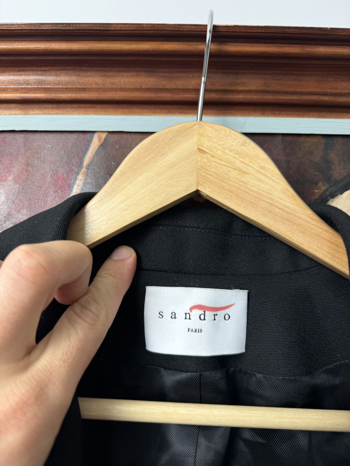 Sandro Sandro Paris Black Classy Blazer Jacket Luxury High Quality Size M / US 6-8 / IT 42-44 - 4 Thumbnail