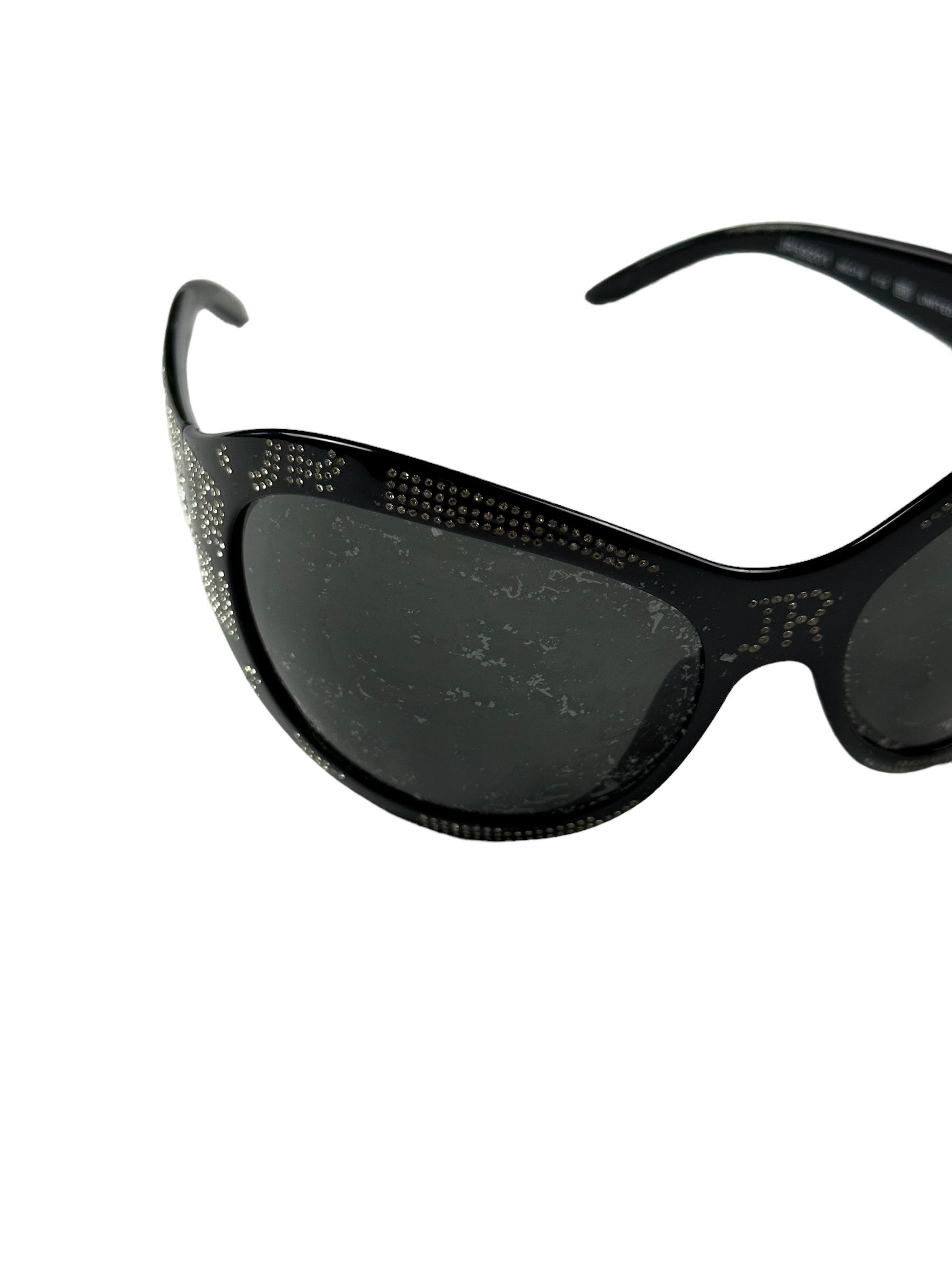 John Richmond Gothic 2012 limited edition mask rhinestoned sunglasses Size ONE SIZE - 8 Thumbnail