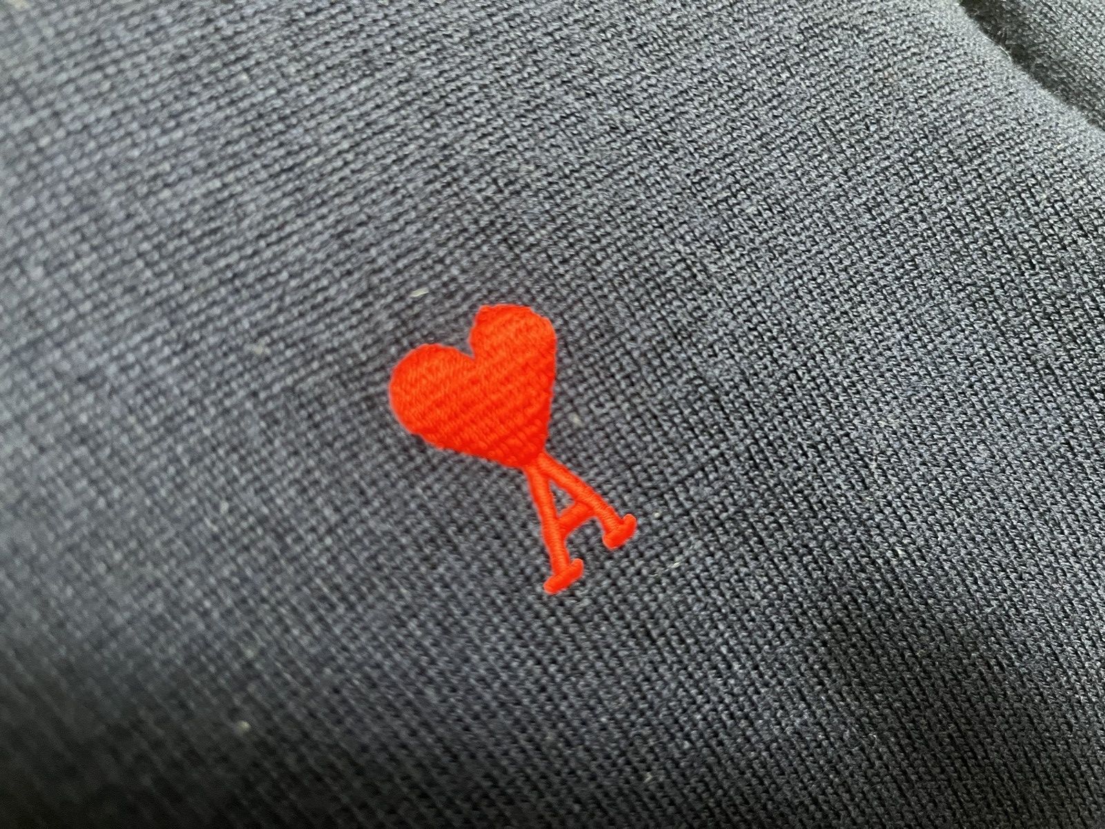 AMI Men's Ami Embroidered Heart Wool Crewneck Knit Sweater Size US L / EU 52-54 / 3 - 6 Thumbnail
