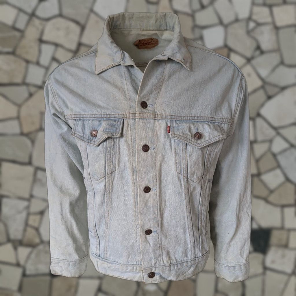 Levi's Levi’s 70507-0211 Light Wash Denim Trucker Jacket – M – USA Made – 80s/90s Vintage Mens Jacket Size US M / EU 48-50 / 2 - 1 Thumbnail