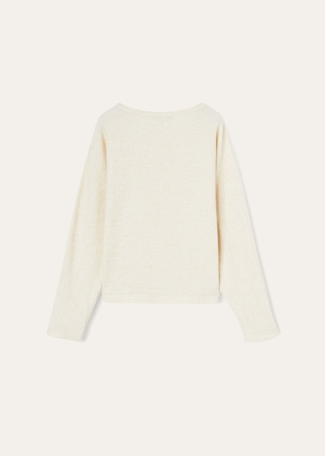 Loro Piana o1srvl11e0824 Tacna Sweatshirt in Off White Size L / US 10 / IT 46 - 2 Thumbnail