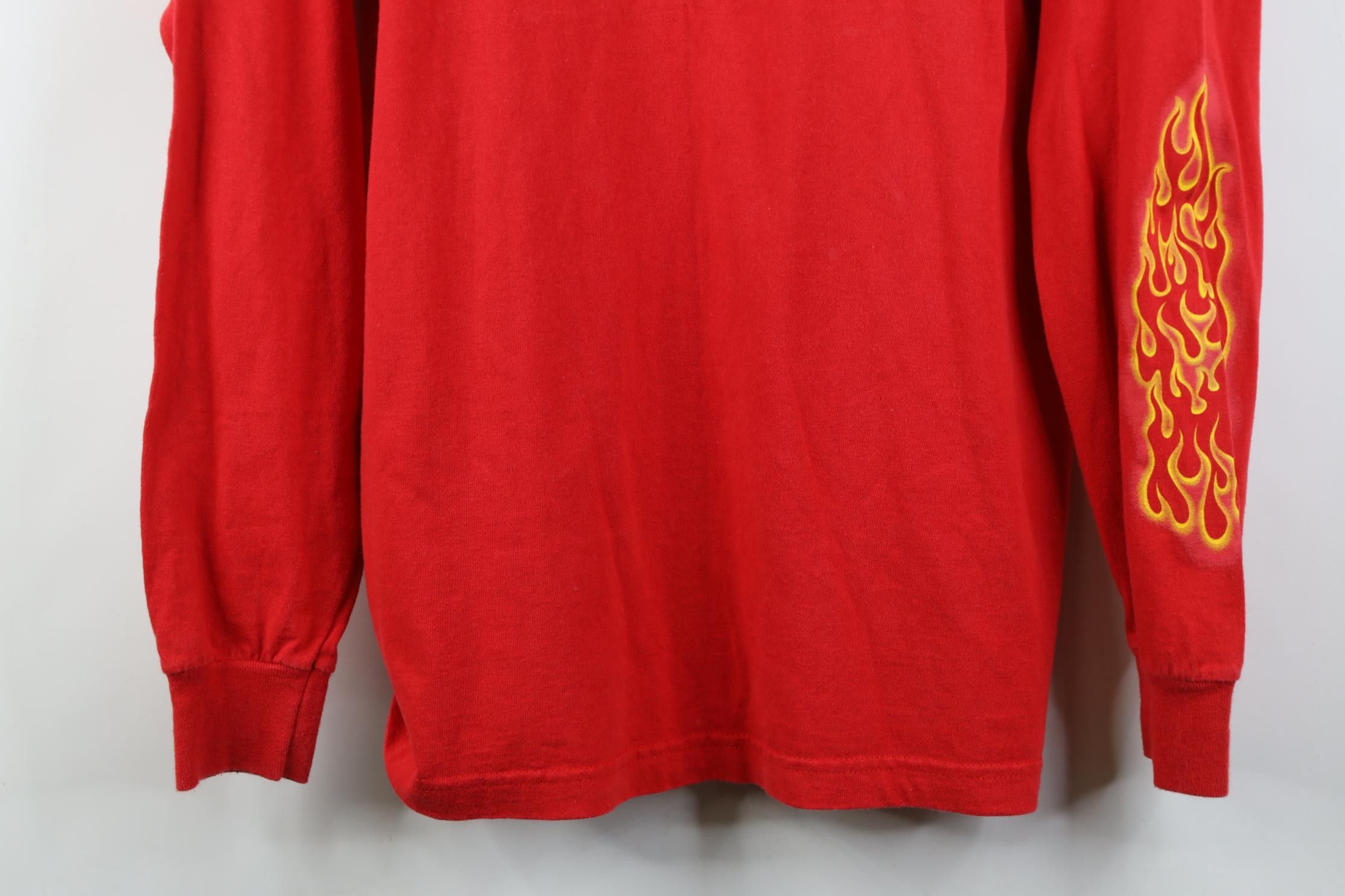 Vintage Vintage 90s Y2K Streetwear Snake Fire Long Sleeve T-Shirt Size US XL / EU 56 / 4 - 3 Thumbnail