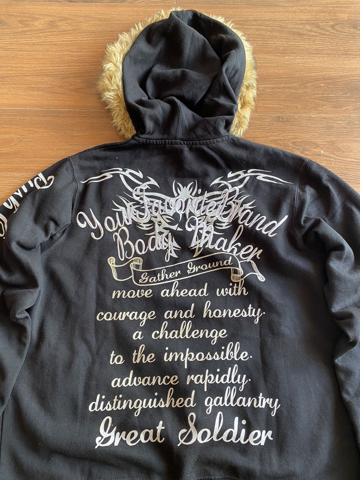 If Six Was Nine × Japanese Brand × Le Grande Bleu (L.G.B.) BINDINGOFFER Bm Combat Zip Furhoodie Poem Ifsixwasnine Lgb Size US XL / EU 56 / 4 - 2 Thumbnail