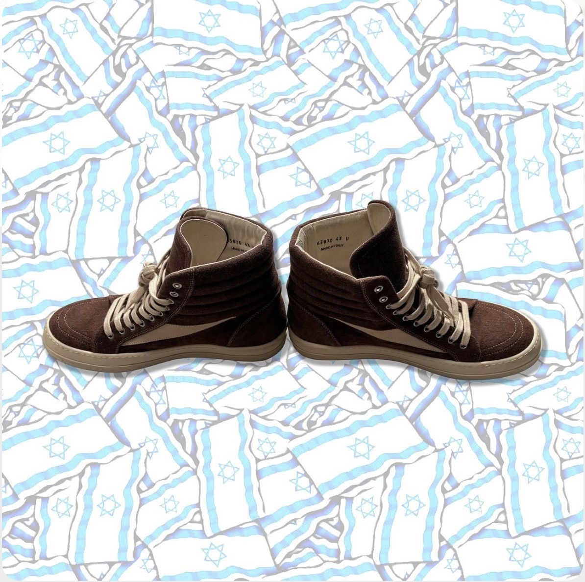 Rick Owens Rick Owens Brown Hi-Top Vans Size US 10 / EU 43 - 3 Thumbnail