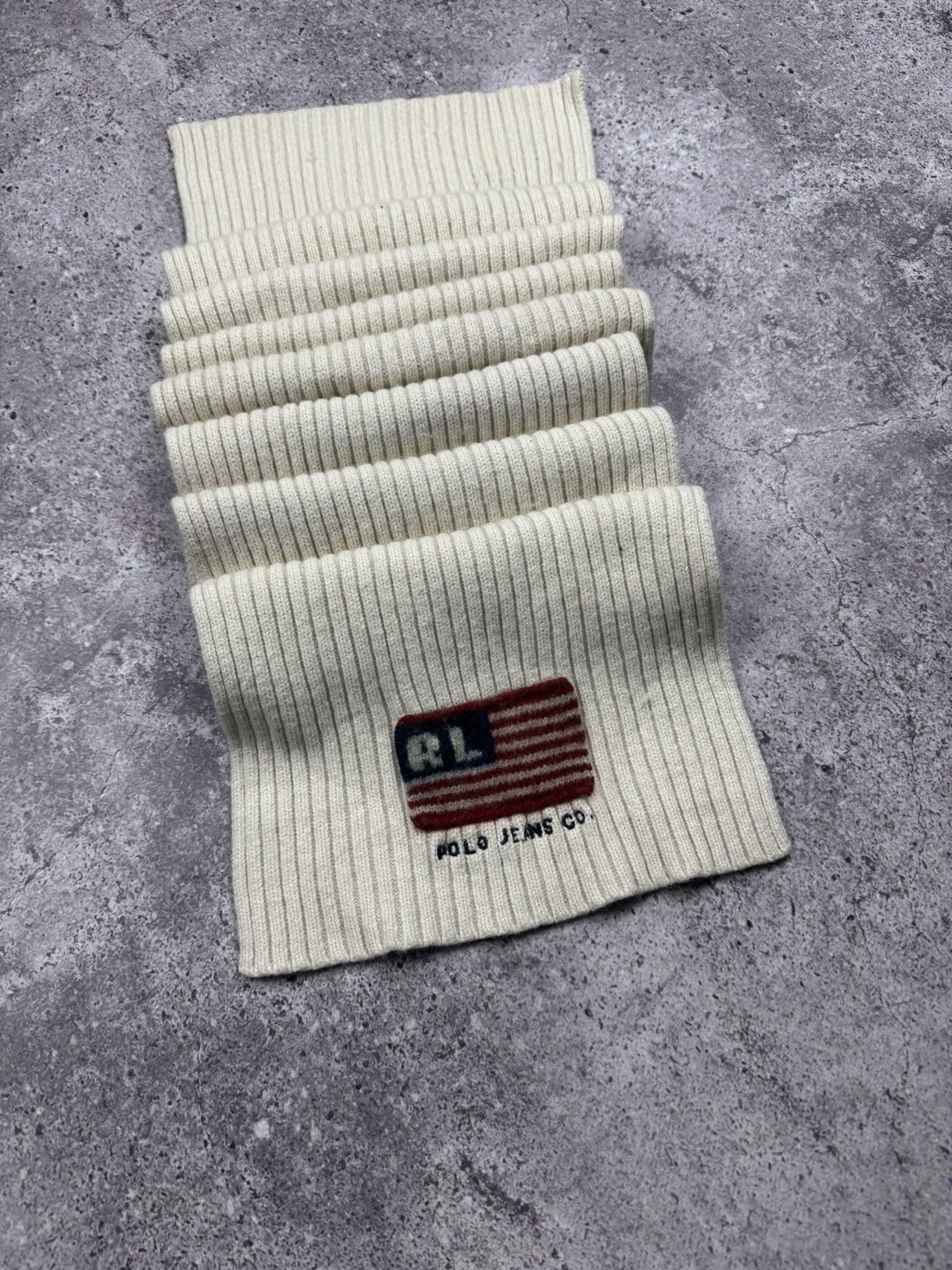 Polo Ralph Lauren Vintage Polo Ralph Lauren USA Knitted Scarf Size ONE SIZE - 3 Thumbnail