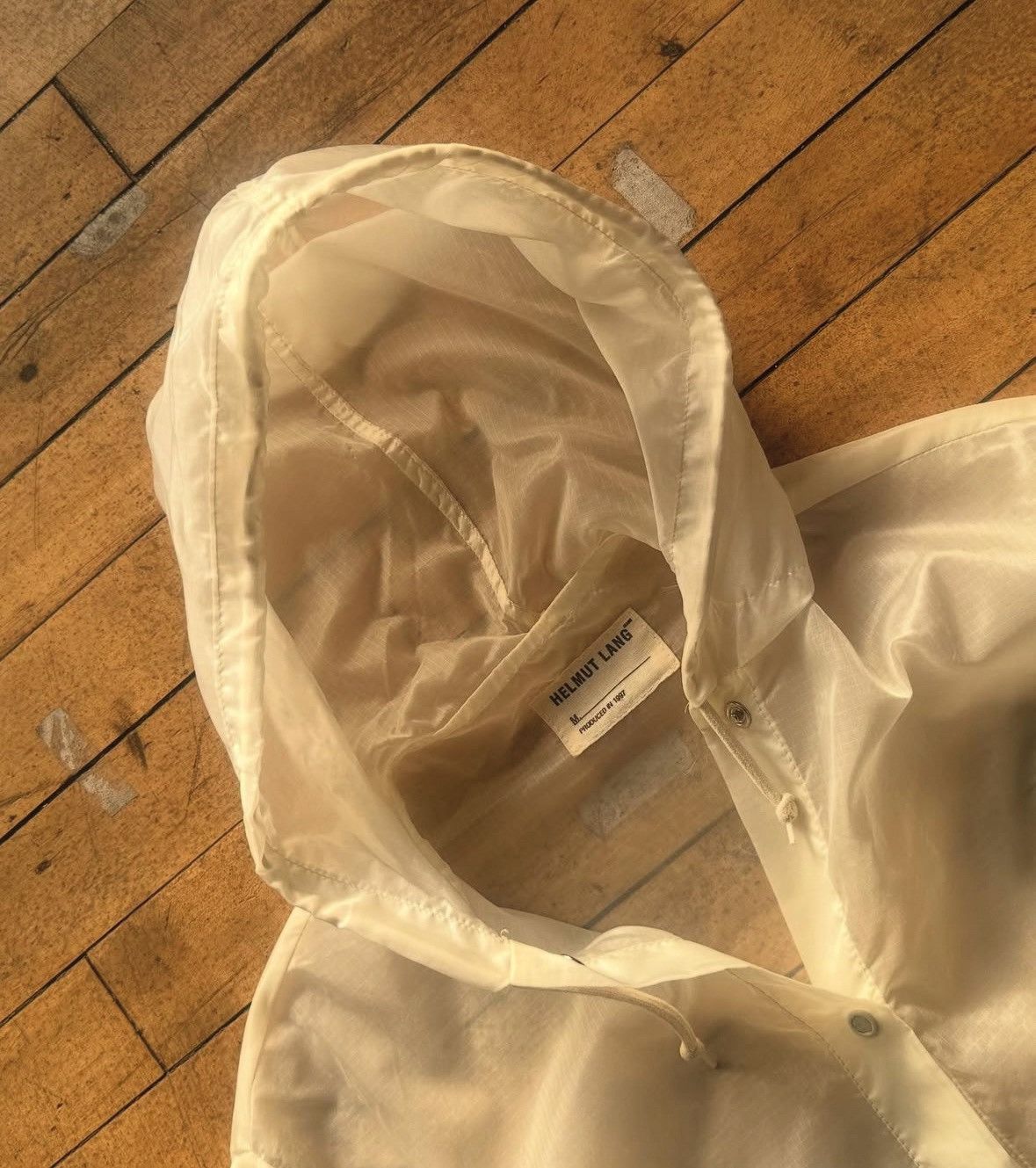 Helmut Lang Helmut lang 1997 Transparent Rain Jacket Size US S / EU 44-46 / 1 - 2 Thumbnail