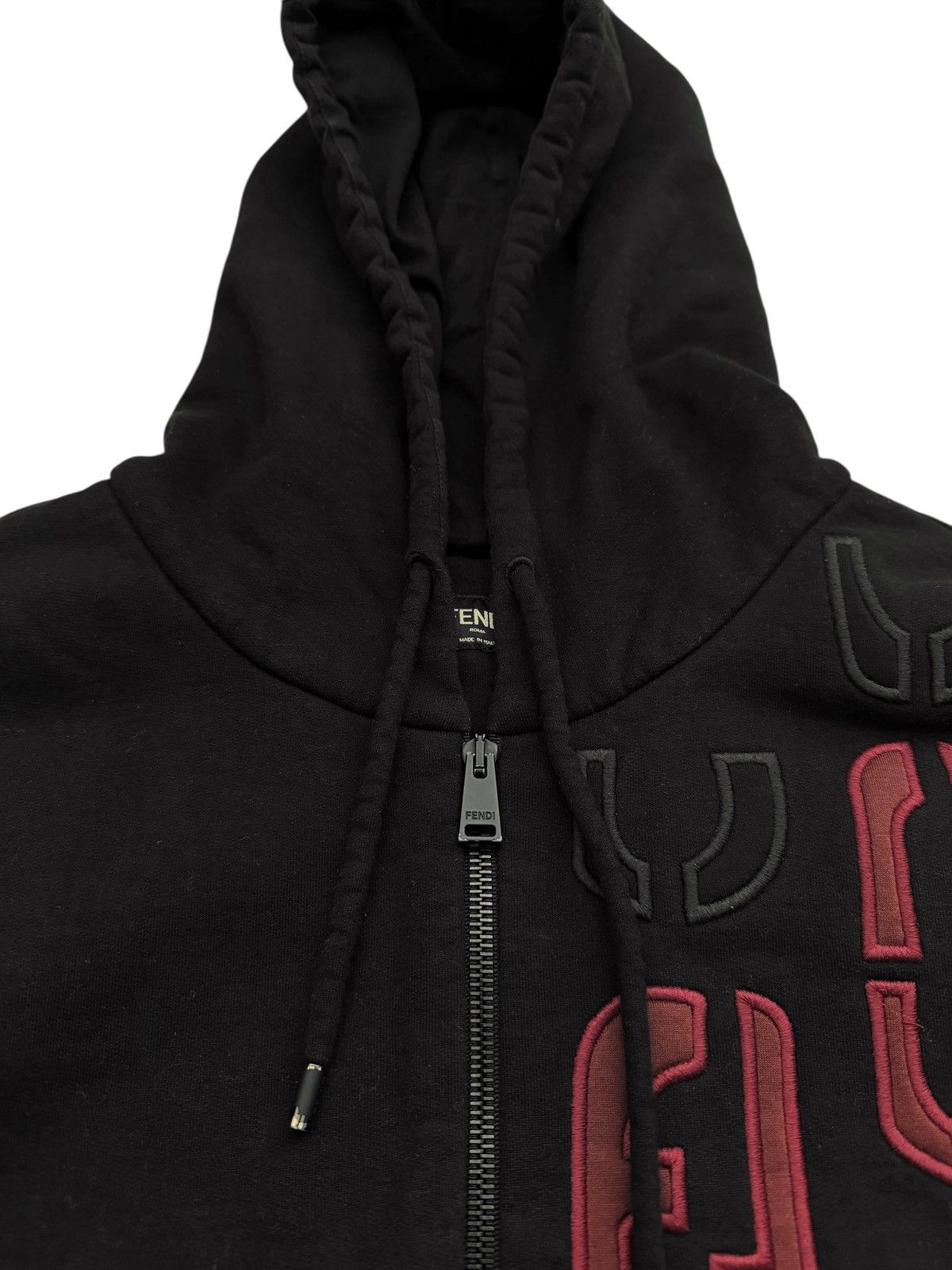 Fendi $1800 Embroidered Chain FF Zip Heavy Hoodie Size US XXL / EU 58 / 5 - 4 Thumbnail