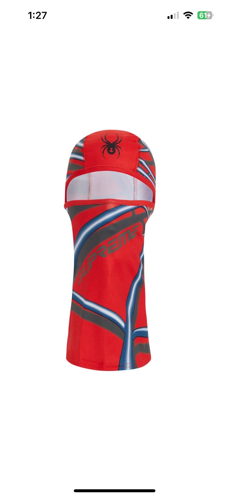 Spyder × Supreme Supreme Spyder Web Lightweight Balaclava Size ONE SIZE - 2 Thumbnail
