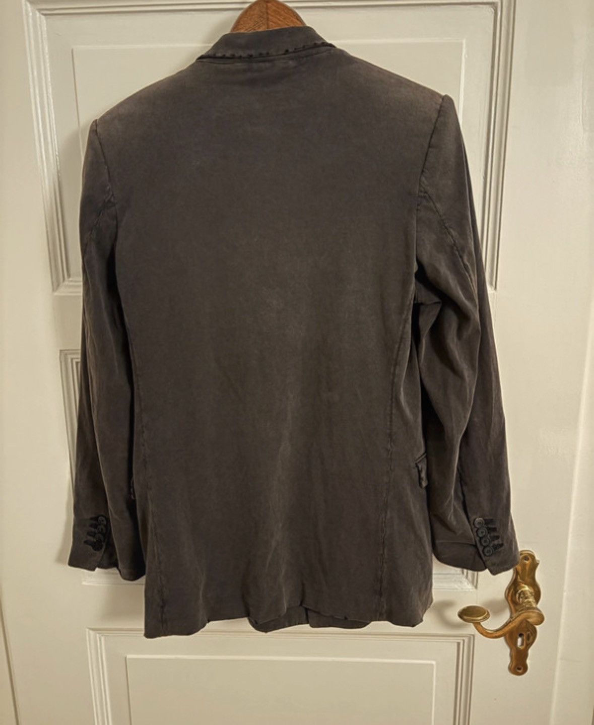 Balenciaga F21 distressed jersey blazer Size 46S - 5 Thumbnail