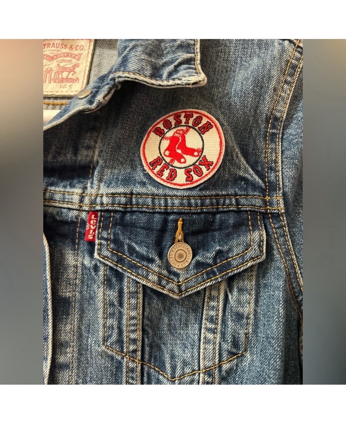 Levi's Levis boston red socks womens jacket size small Size S / US 4 / IT 40 - 6 Thumbnail