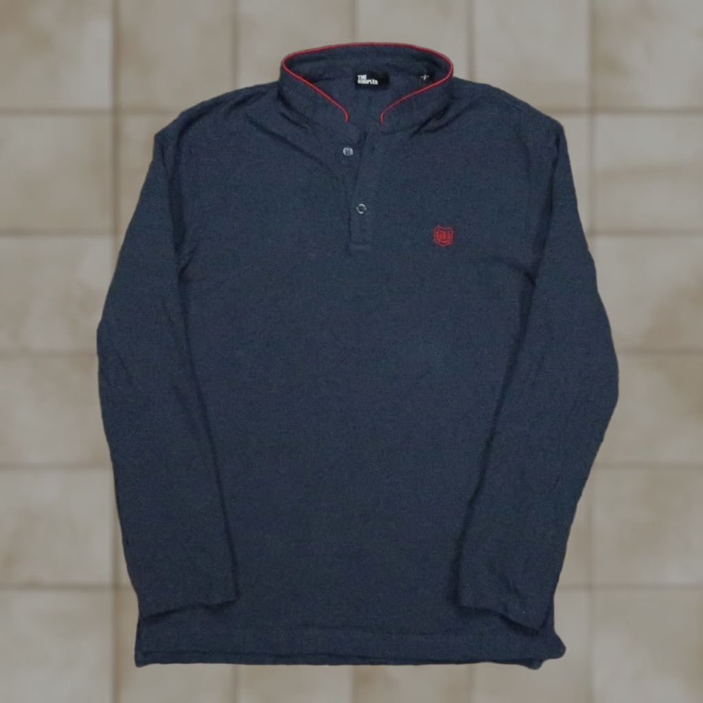 The Kooples The Kooples Blue Long Sleeve Polo Shirt Mens Small Size US S / EU 44-46 / 1 - 1 Thumbnail
