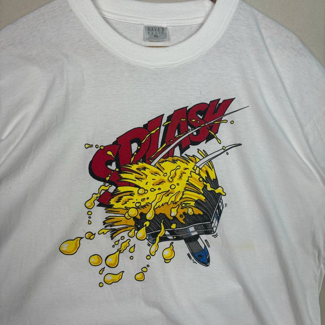 Vintage Vintage 90s Dave’s Basic ‘Splash’ Speedboat Pop Art Tee Size US XL / EU 56 / 4 - 3 Thumbnail