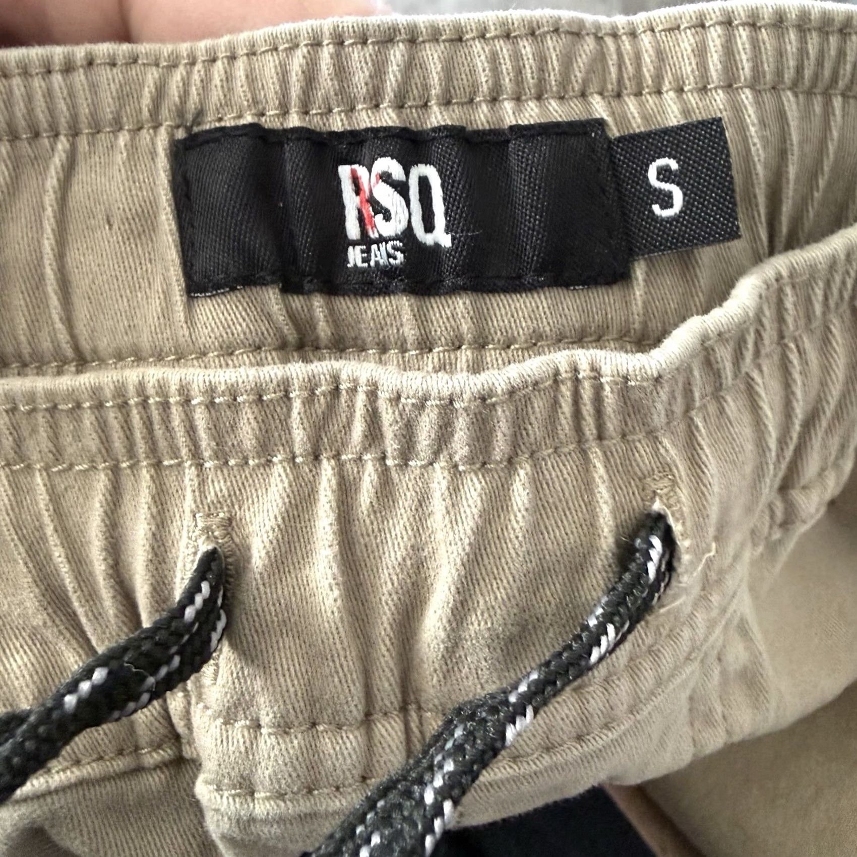 Rsq RSQ Jeans Joggers Mens Size S Dark Khaki Pull-On Elastic New Casual Tapered Leg Size US 29 - 2 Thumbnail