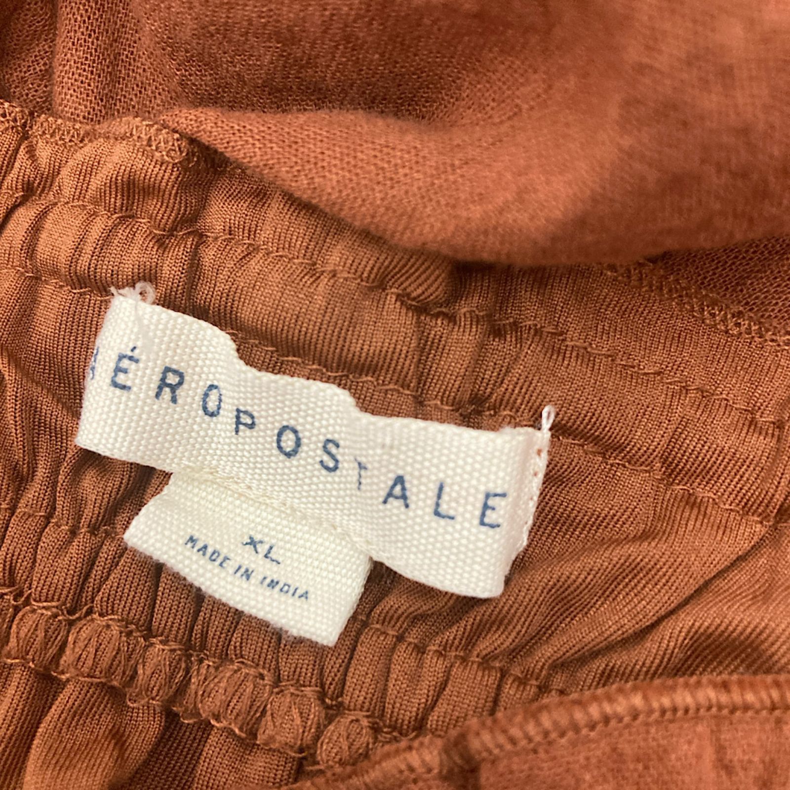 Aeropostale Aeropostale Cinnamon Smocked Mini Dress Size XL / US 12-14 / IT 48-50 - 13 Thumbnail