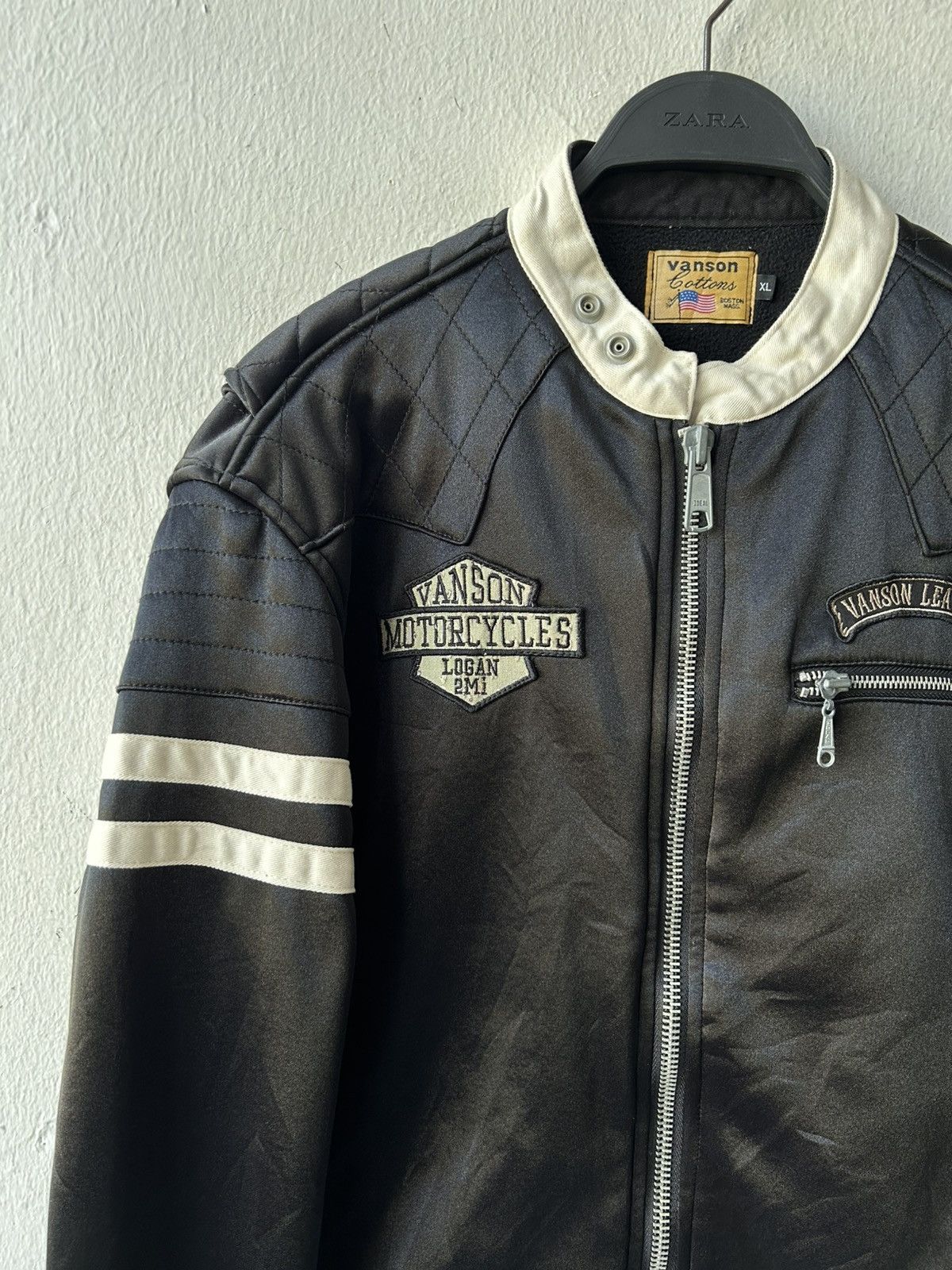 Vanson Leathers Vanson Motorcycle Jacket Skull Falmes Jacket Size US XL / EU 56 / 4 - 7 Thumbnail