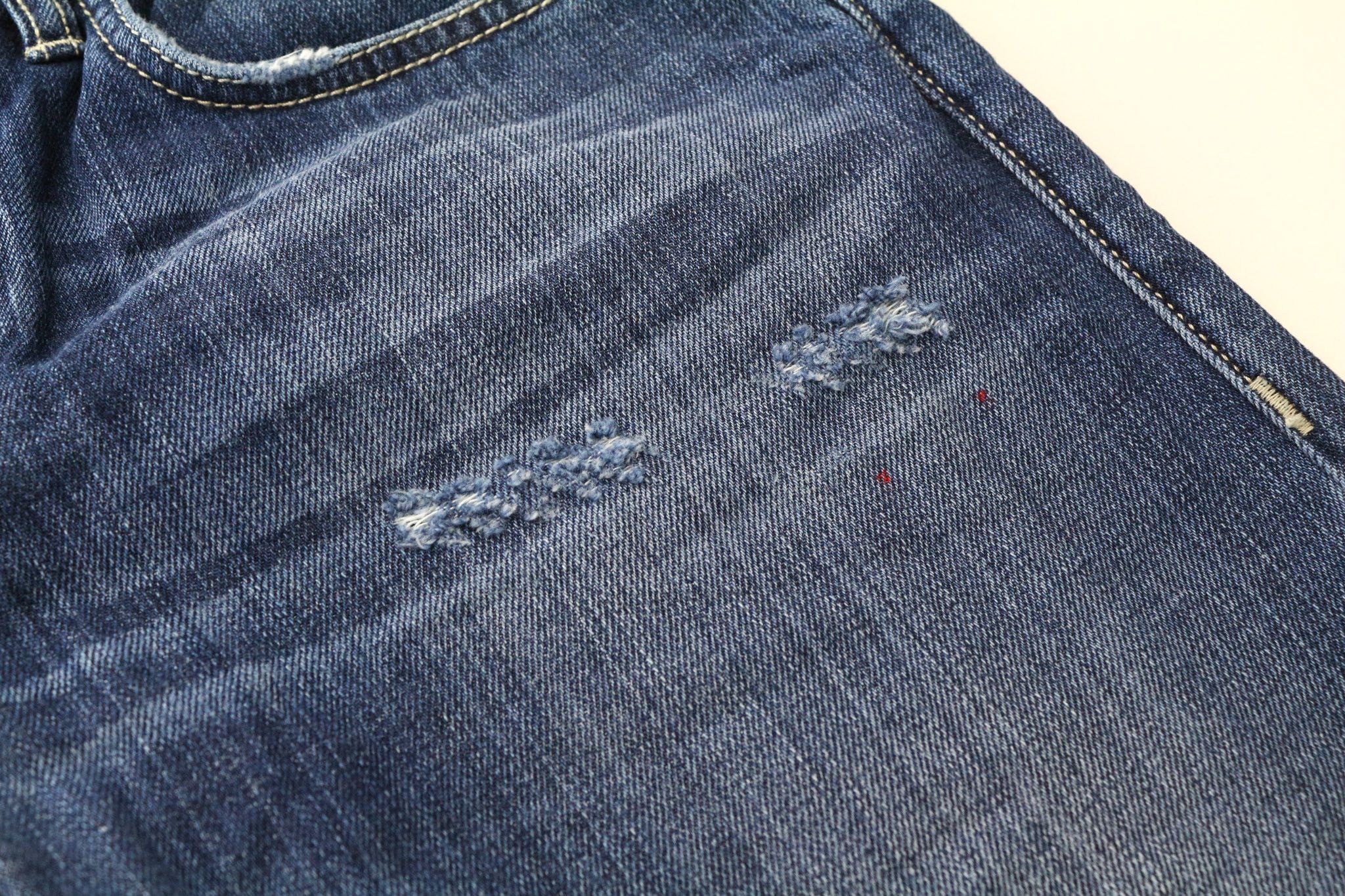 Takeshy Kurosawa TK 08 W32 Blue Slim Distressed Jeans 75908 Size US 32 / EU 48 - 7 Thumbnail