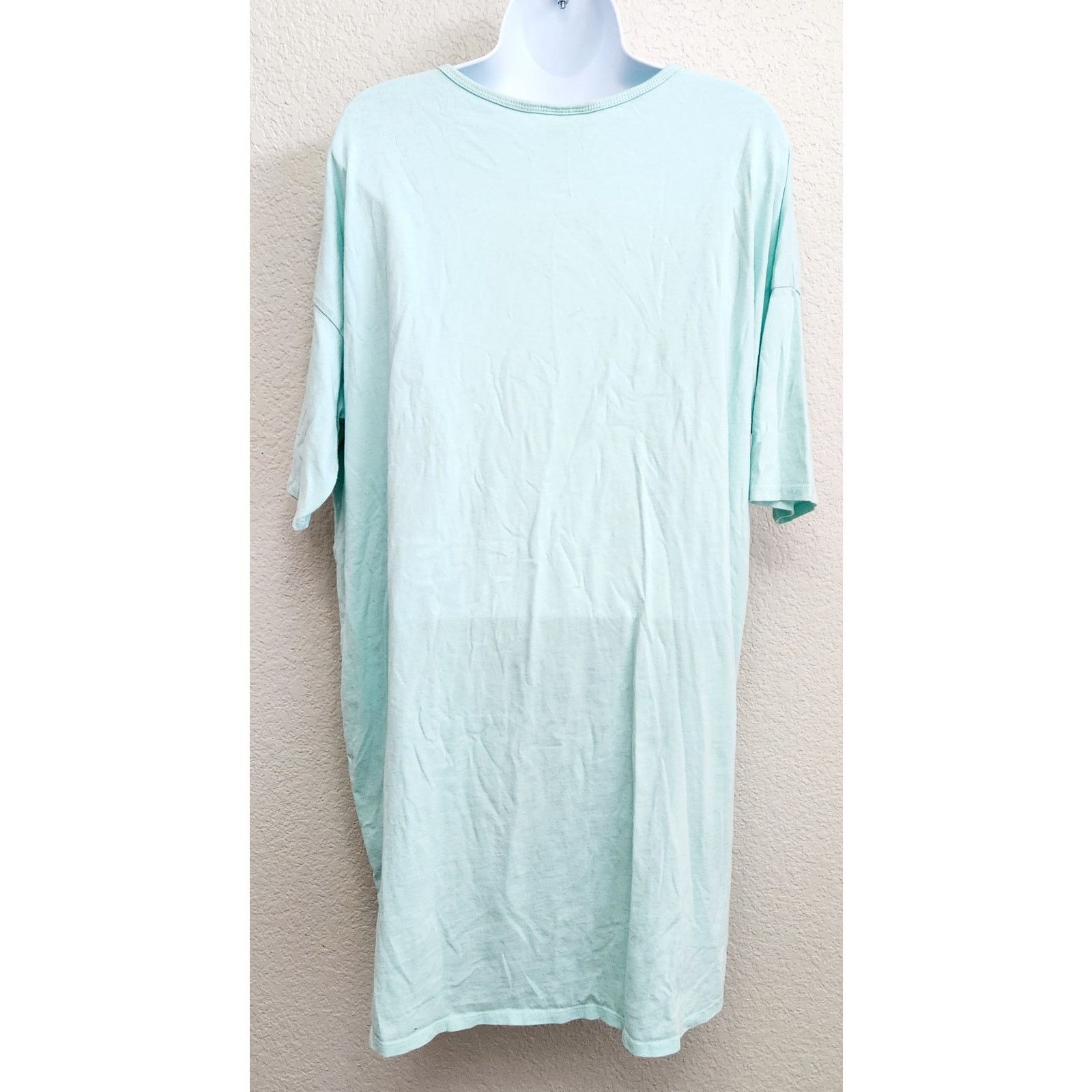 Other LulaRoe Light Blue Green Hi Low Hem Short Sleeve Top XL Soft Size XL / US 12-14 / IT 48-50 - 3 Thumbnail