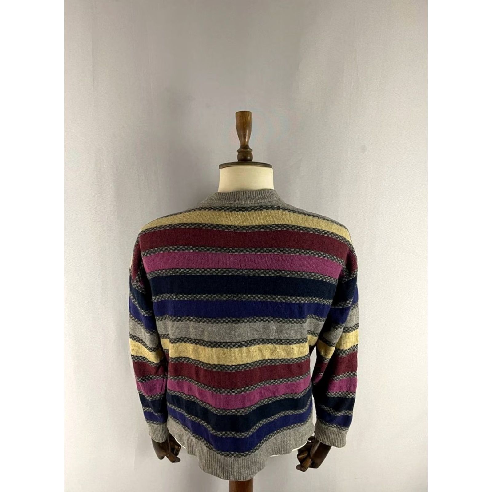 Ermenegildo Zegna Ermenegildo Zegna Mens Cardigan Sweater Multicolor Lambswool Long Sleeve Size US M / EU 48-50 / 2 - 2 Thumbnail