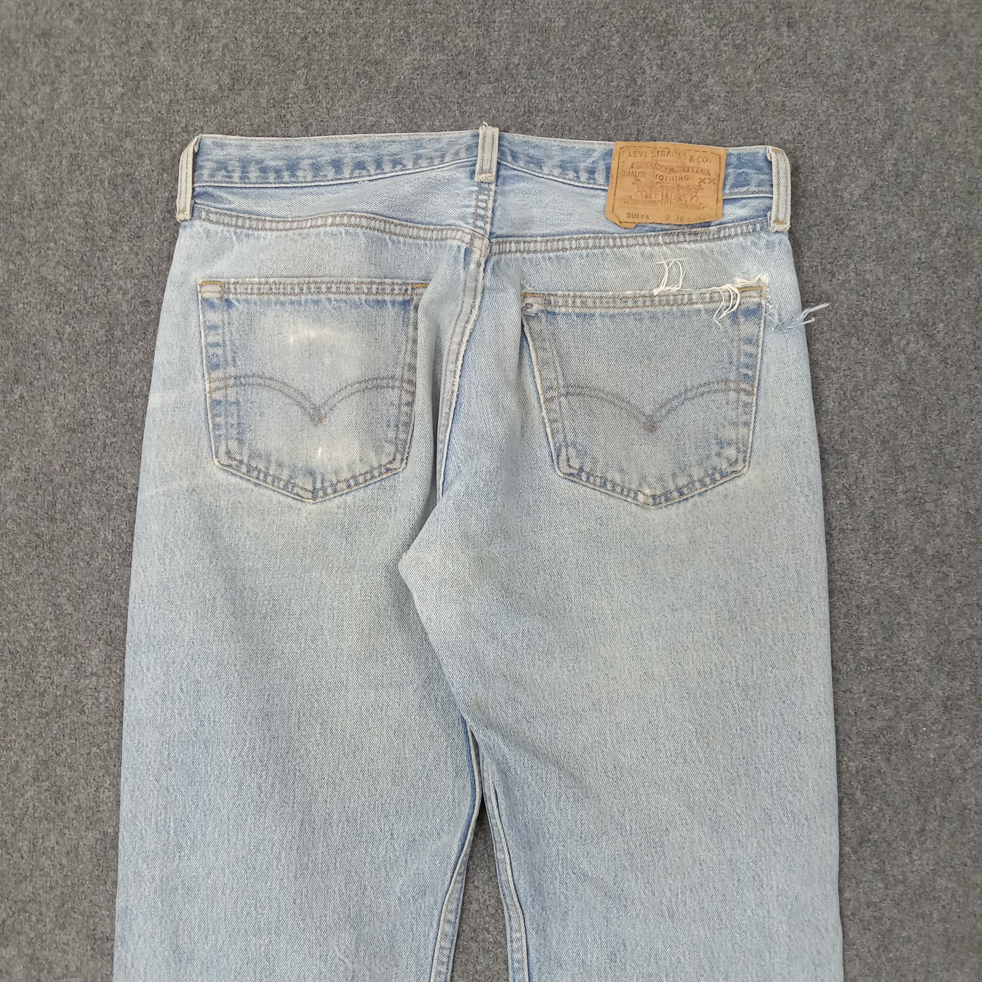 Levi's Levi's 501 American Grunge Denim Jeans C252N17 Size US 31 - 6 Thumbnail