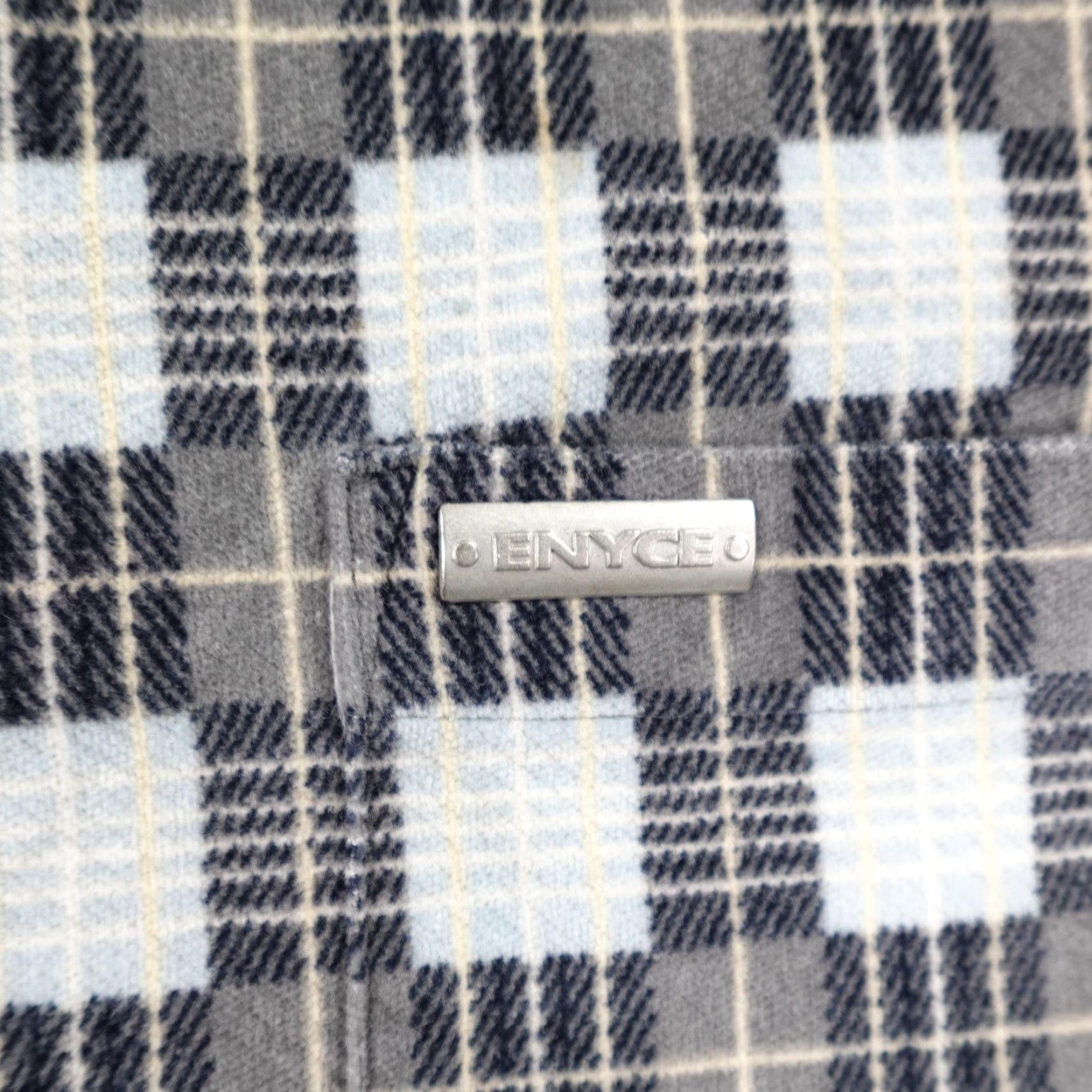 Enyce VINTAGE Enyce Shirt Mens XL Gray Plaid Flannel Button-Up Overshirt Y2K Hip Hop Outdoor Size US XL / EU 56 / 4 - 3 Thumbnail