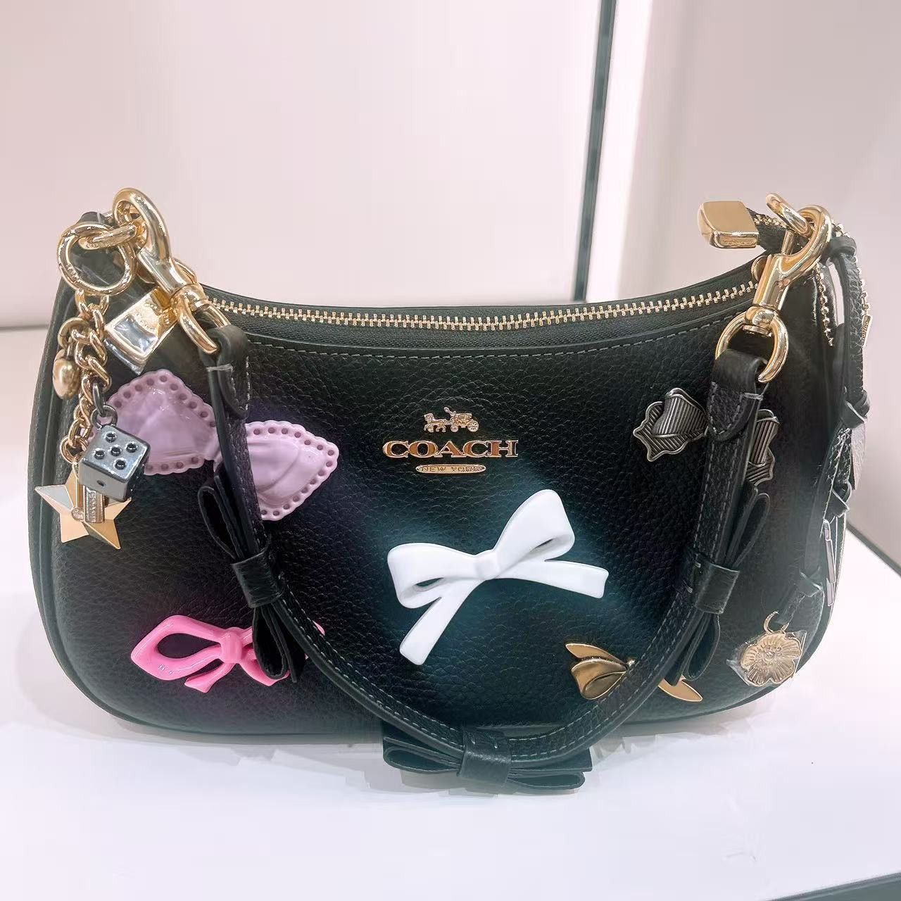 Coach Teri Shoulder Bag With Bows And Charms CDY93 Size ONE SIZE - 1 Thumbnail