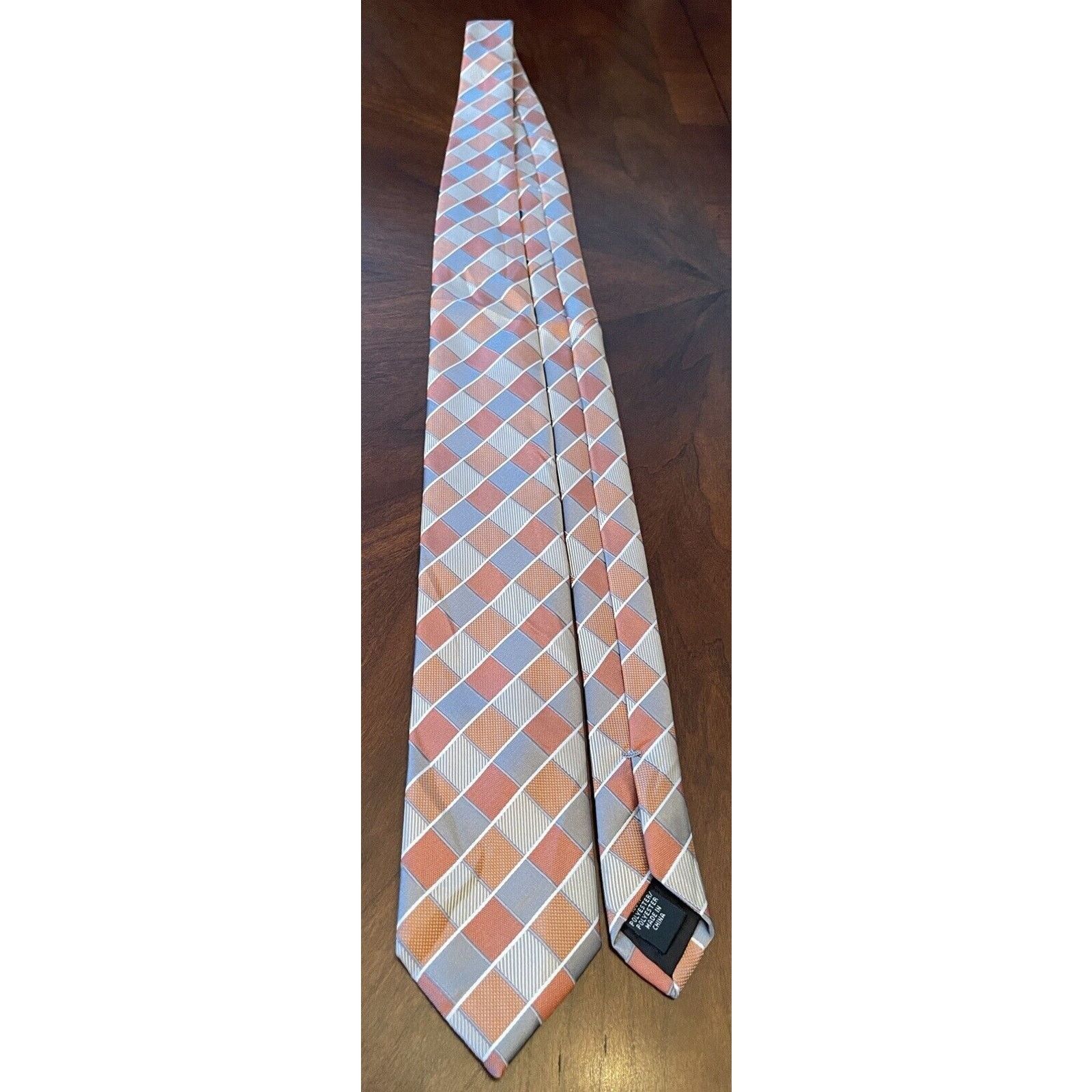 Geoffrey Beene Geoffrey Beene Orange Gray 100% Polyester Made In China Size ONE SIZE - 3 Thumbnail