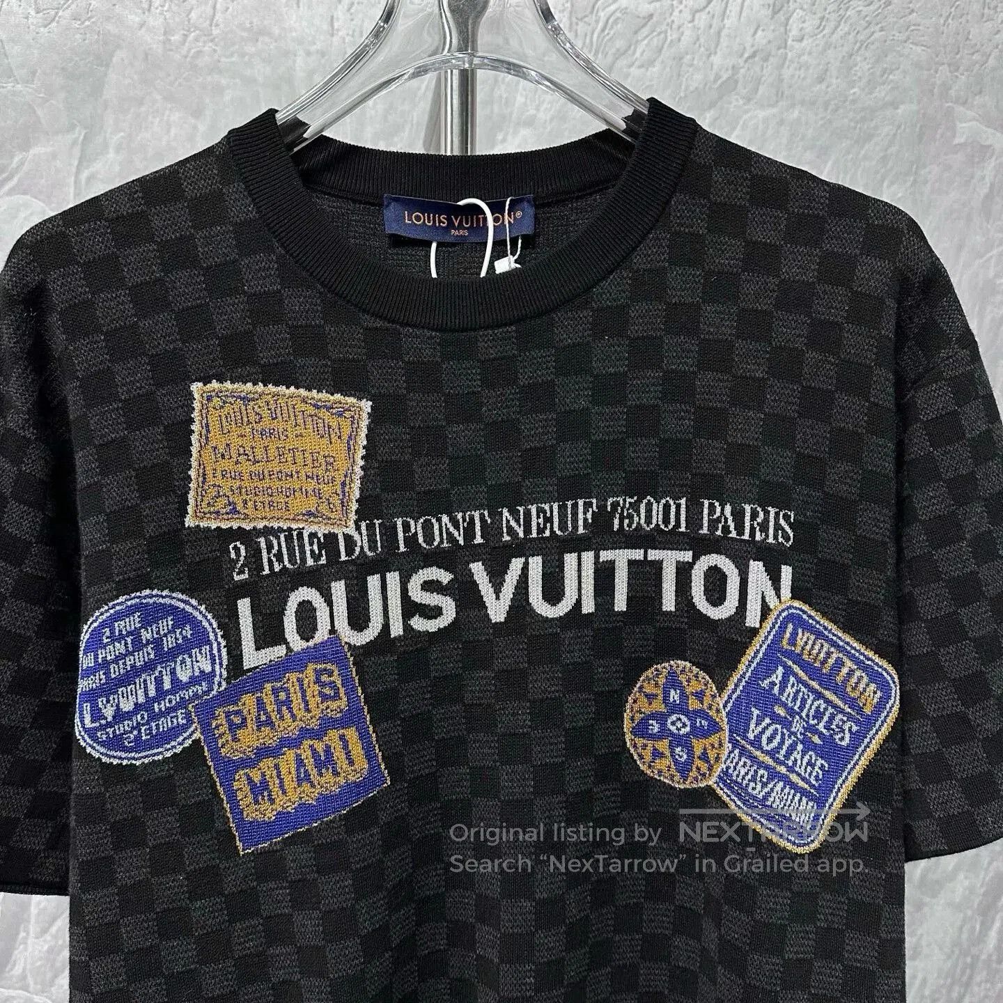 Louis Vuitton louis vuitton checkerboard logo short sleeve tee. Size US L / EU 52-54 / 3 - 2 Thumbnail