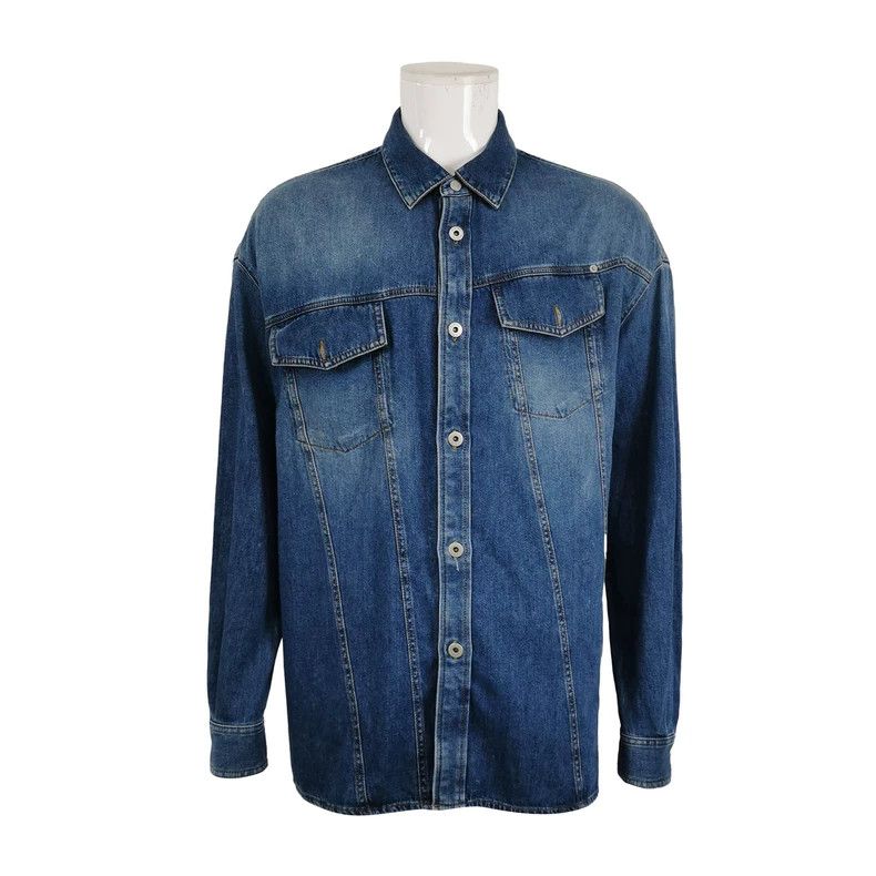 LOEWE Pure cotton single row collar coat