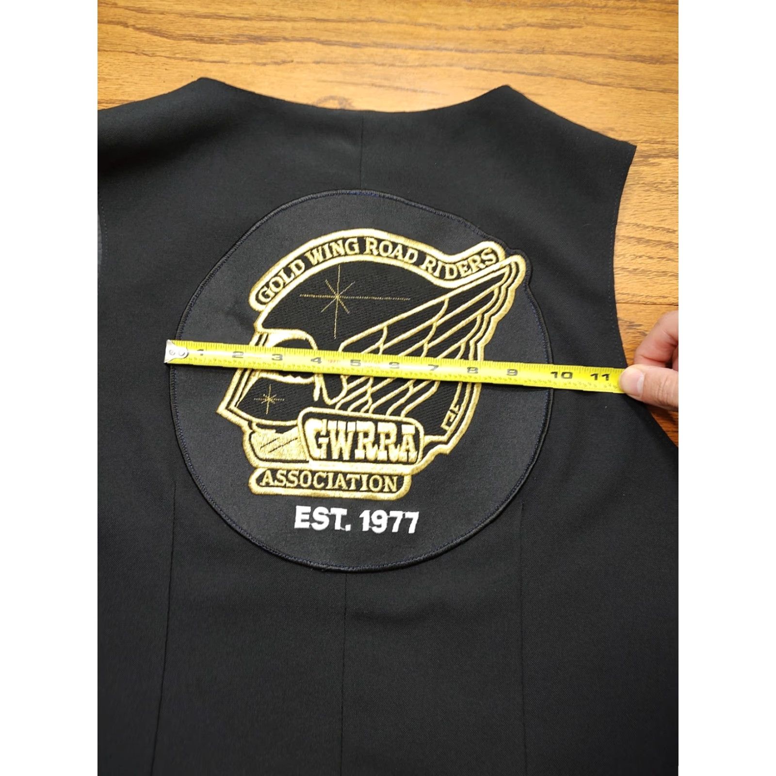 Goldwin VINTAGE 90s Gold Wing Road Riders Biker Patch Member Women's Large Vest Black Size L / US 10 / IT 46 - 6 Thumbnail