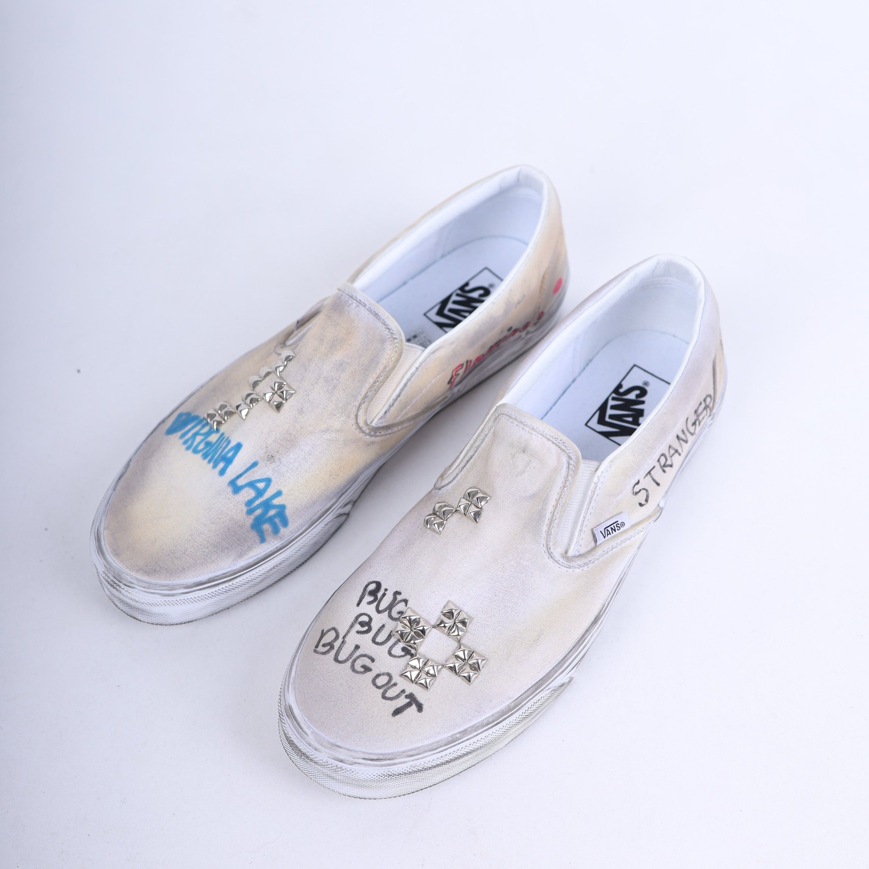 Paly Hollywood PALY 1/1 HAND DRAWN VANS SLIP ONS Size US 12 / EU 45 - 10 Thumbnail