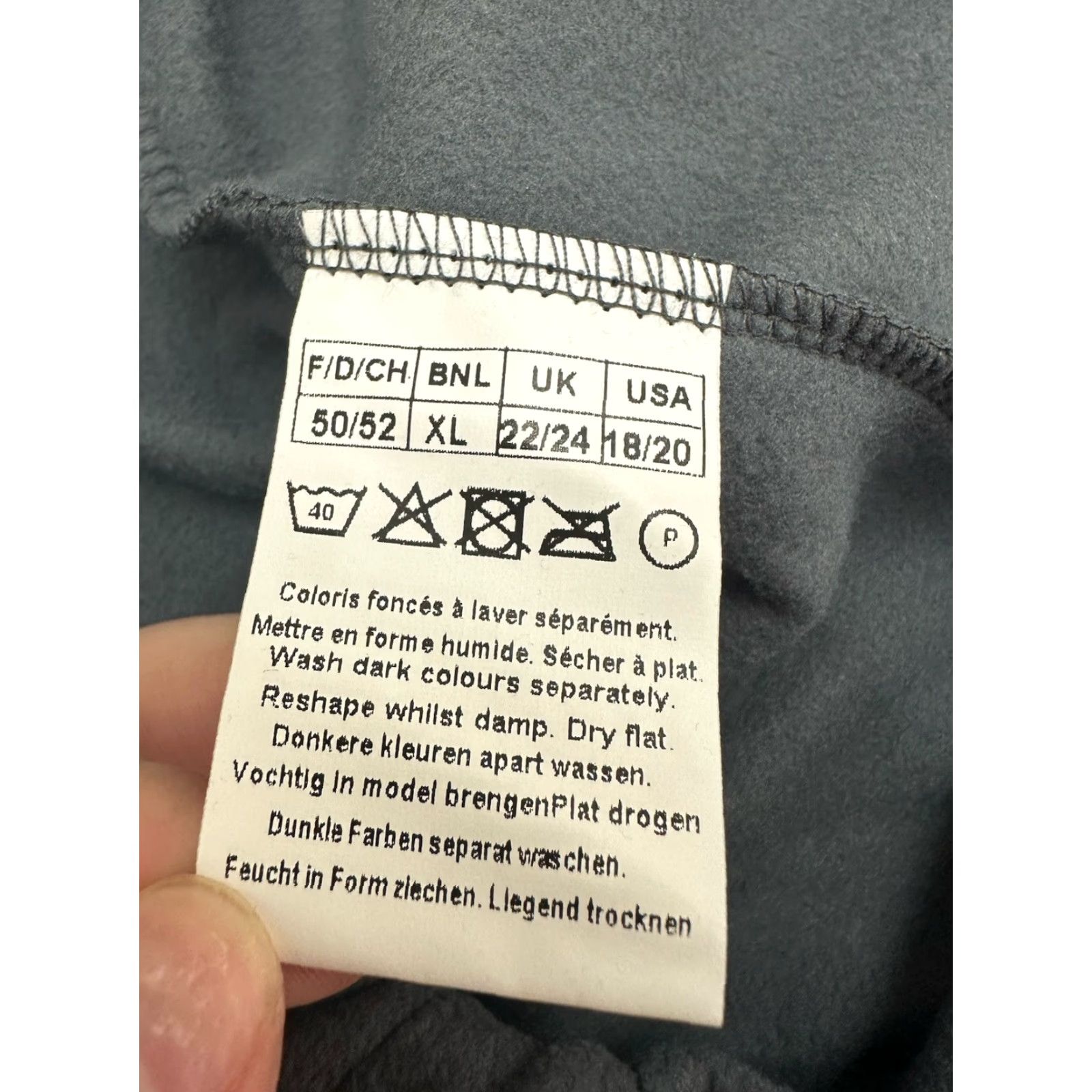 Vintage Damart Womens Pants Plus Size 18/20 Charcoal Gray Micro Fleece NWTs City Casual Size 42" / US 20 - 5 Thumbnail