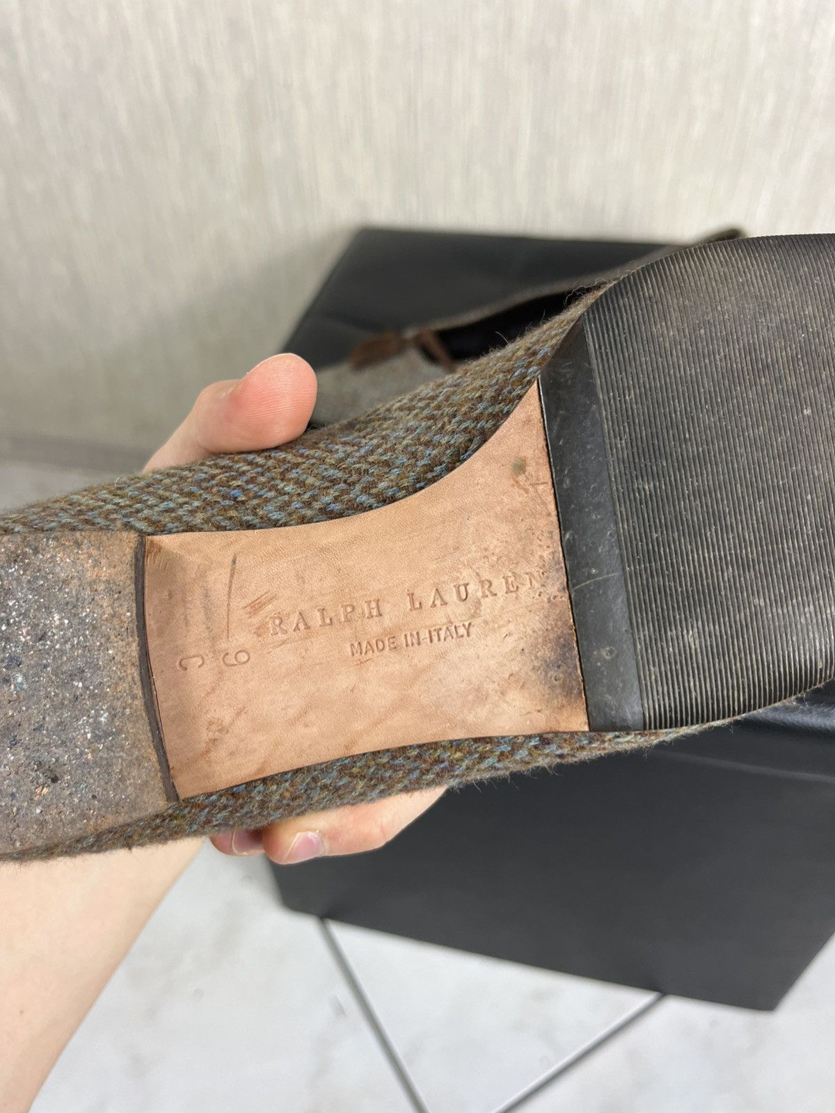 Harris Tweed × Ralph Lauren × Vintage Vintage Ralph Lauren wool Harris Tweed flats y2k ballerinas Size US 9 / IT 39 - 19 Thumbnail