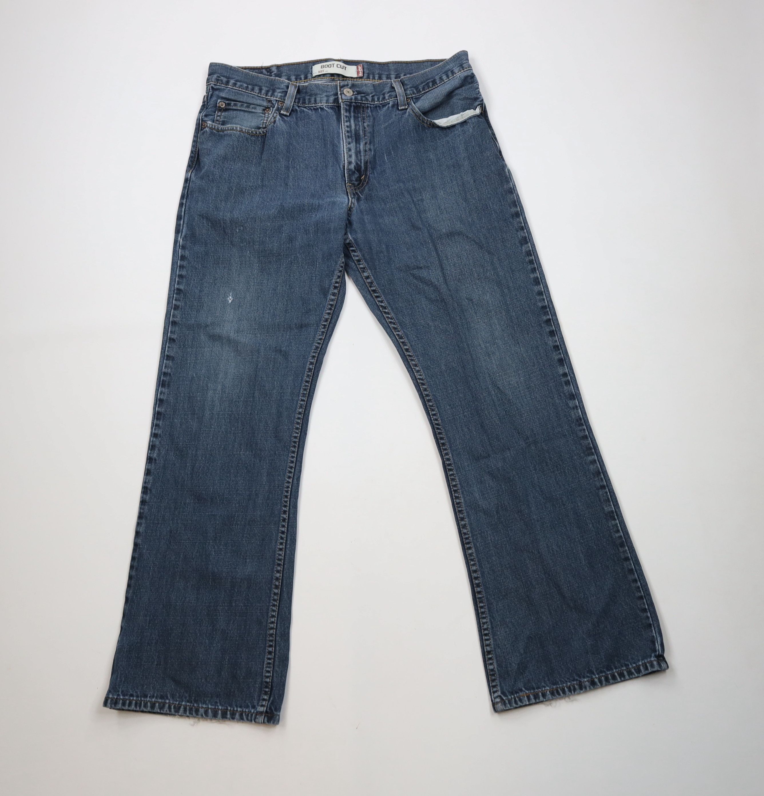 Levi's × Vintage Vintage Y2K Levis 527 Wide Leg Bootcut Denim Jeans Blue Size US 36 / EU 52 - 1 Thumbnail